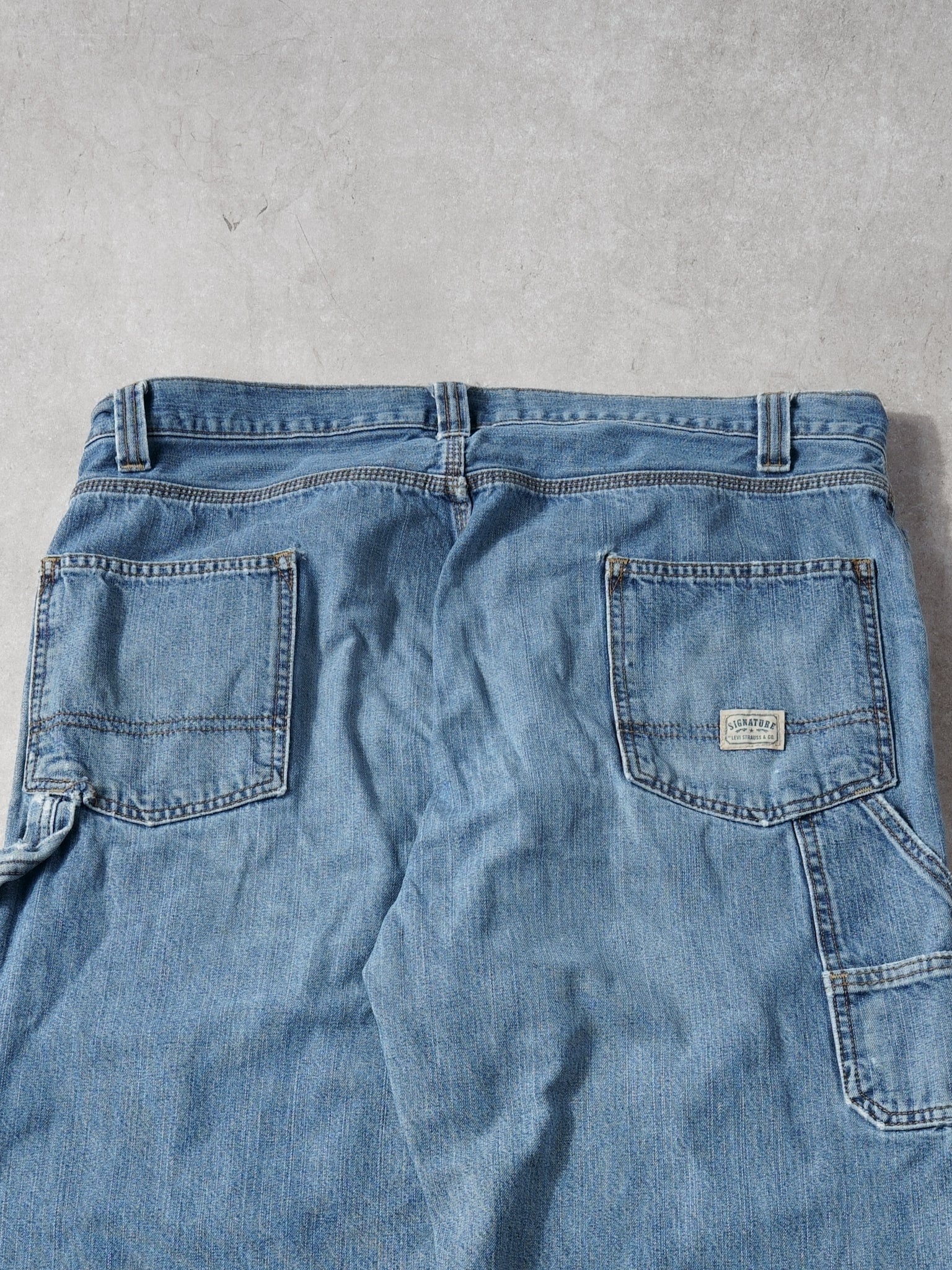 Vintage 90s Light Wash Blue Levi's Denim Carpenter Pants (38x32)
