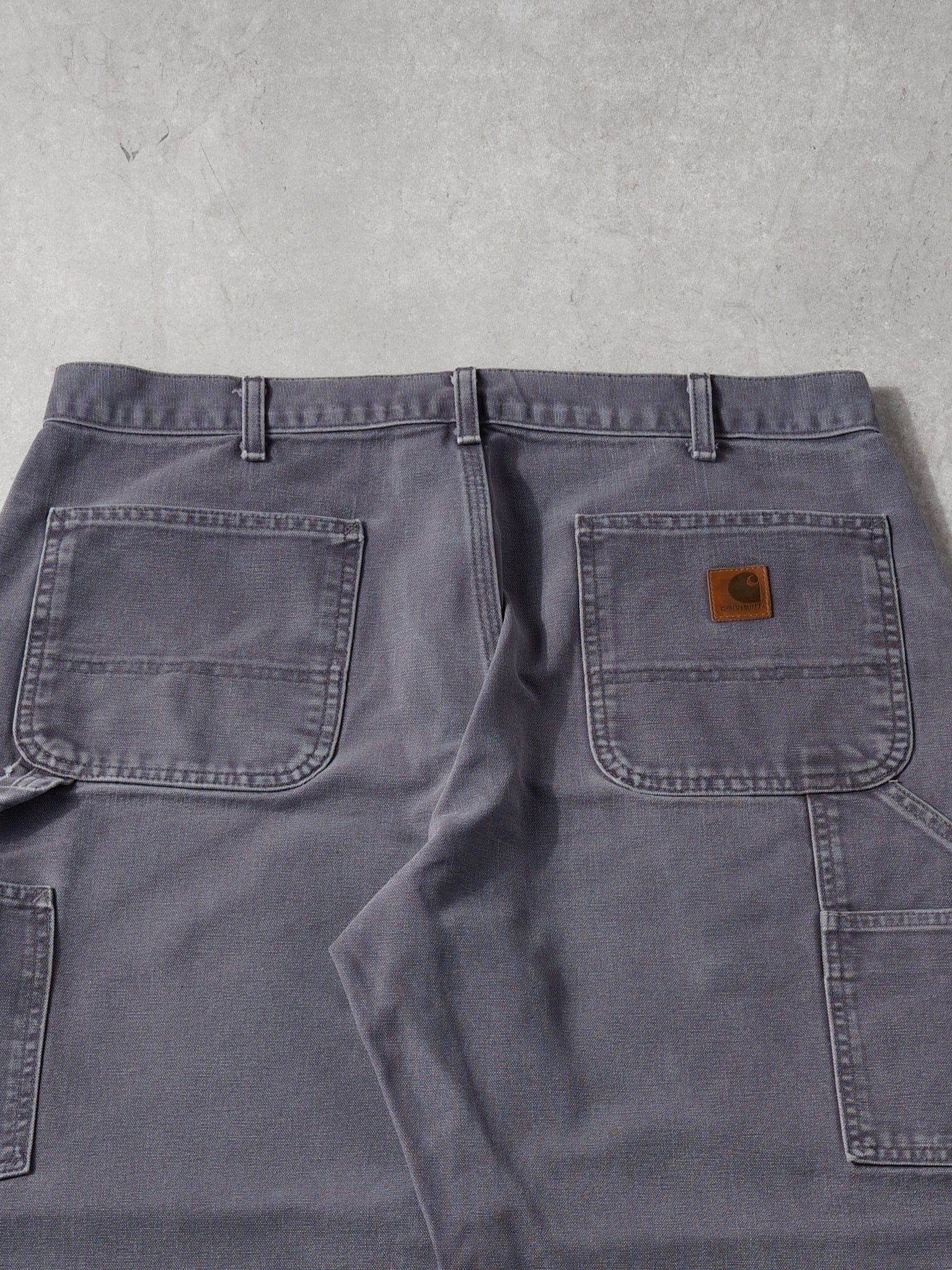 Vintage 90s Washed Stone Grey Carhartt Carpenter Pants (36x27)