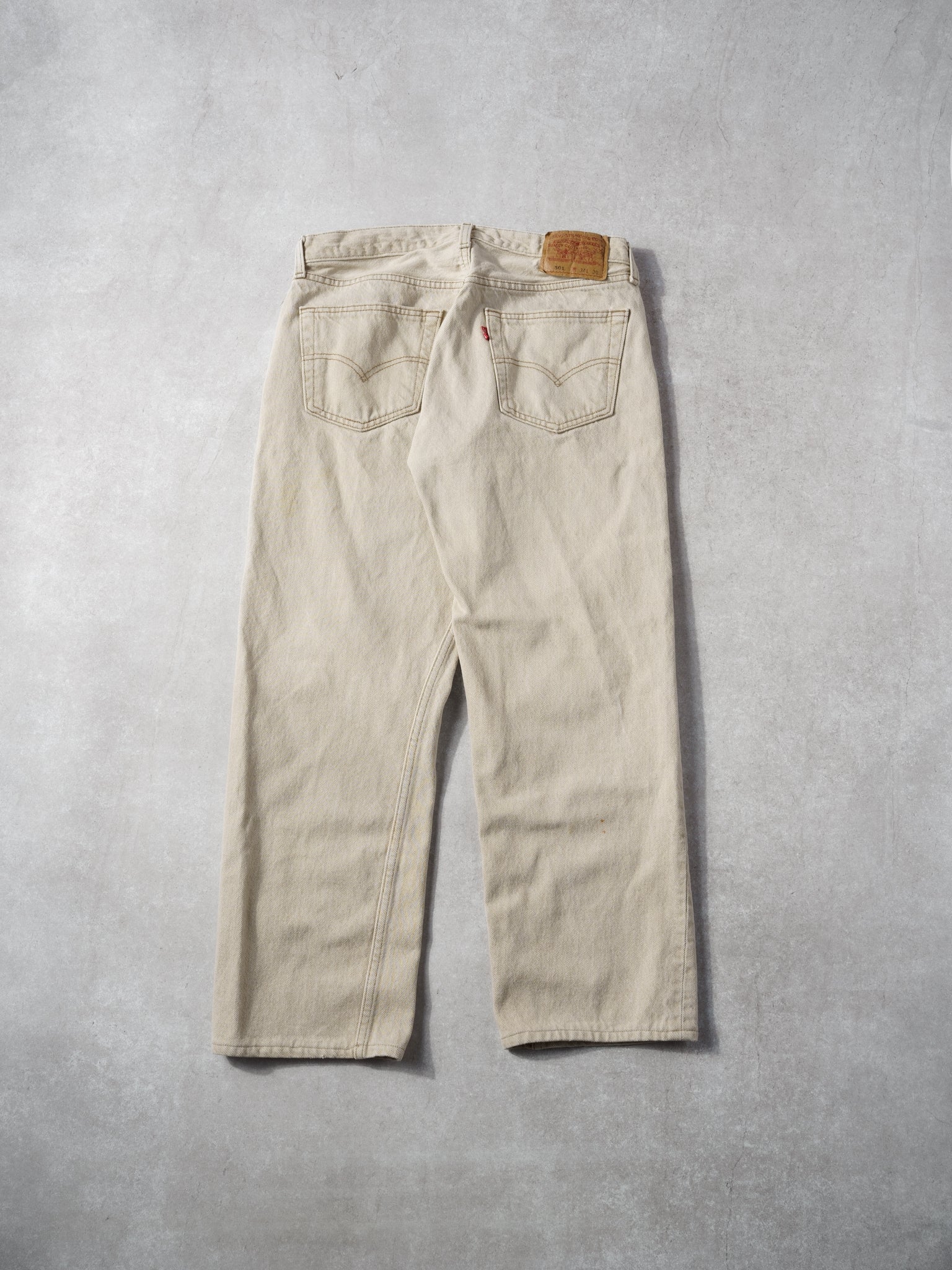Vintage 90s Beige Levi's 501 Denim Pants (32x28)