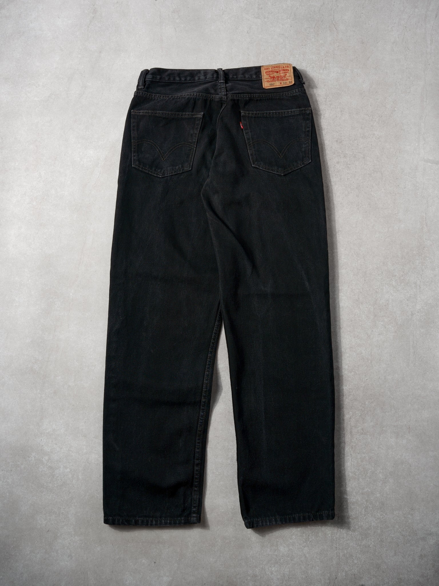 Vintage Y2k Black Levi's 550 Denim Pants (32x32)