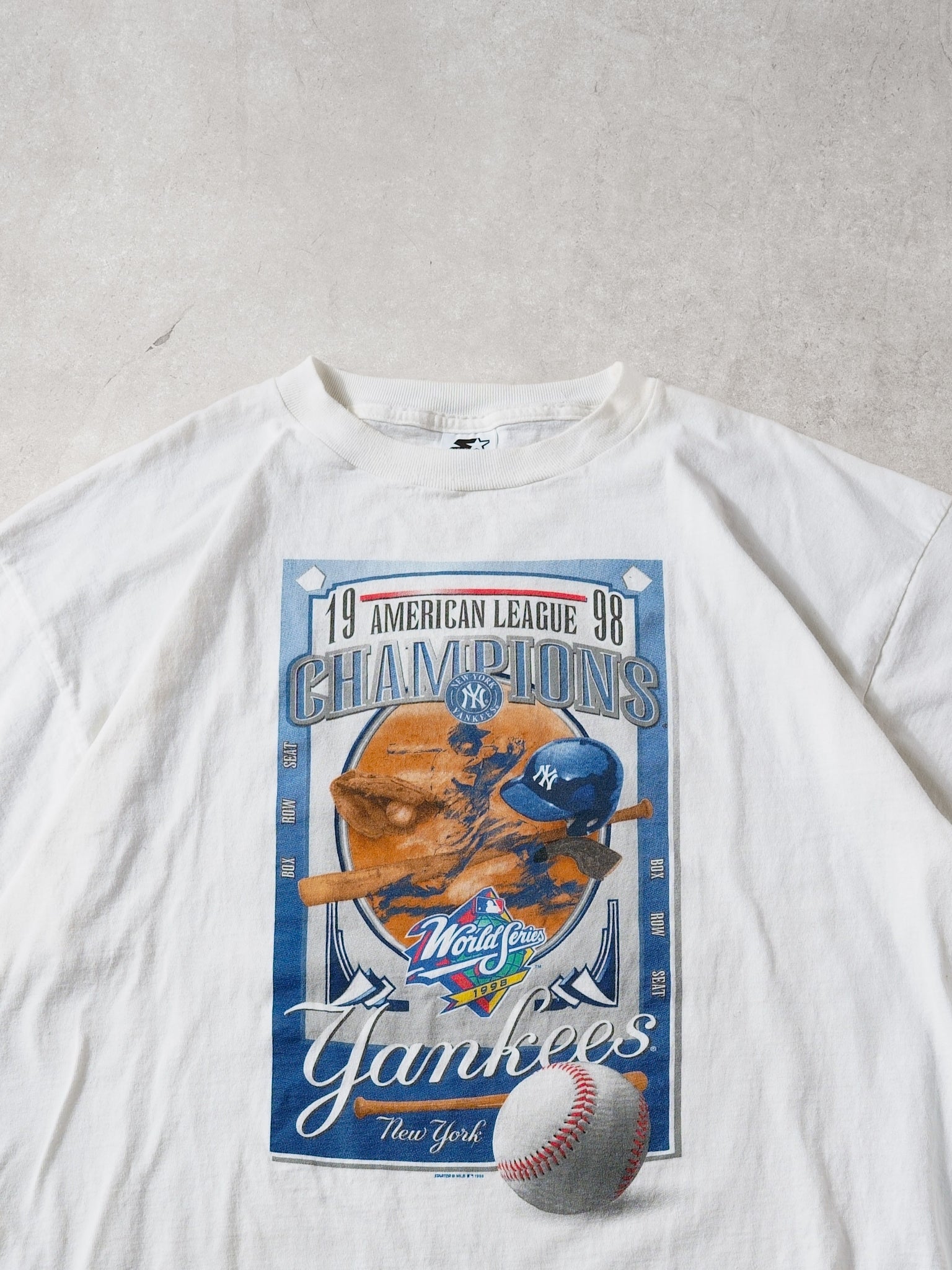 Vintage 98' New York Yankees American Champions Starters Graphic Tee (L/XL)