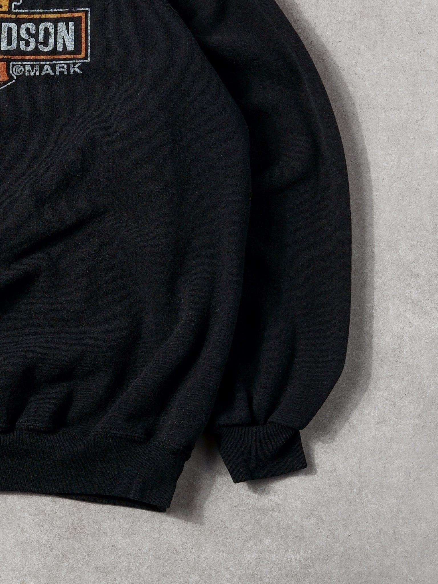 Vintage Y2k Black Harley Davidson North Hampton Crewneck (L)