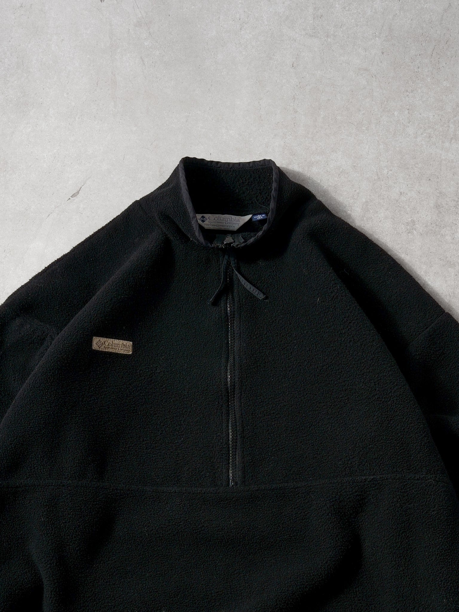 Vintage 90s Black Columbia 1/4 Zip Up (L)