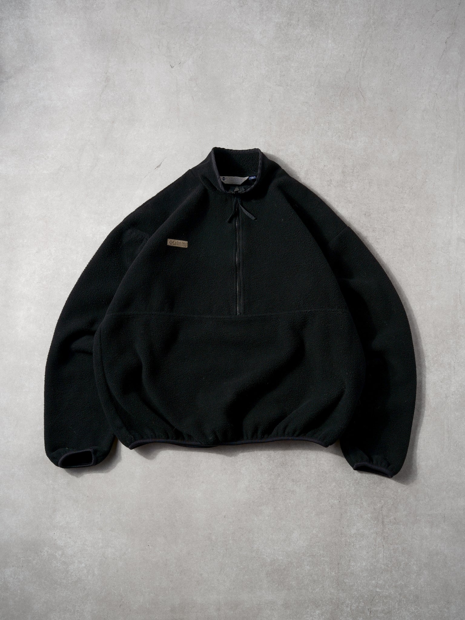 Vintage 90s Black Columbia 1/4 Zip Up (L)