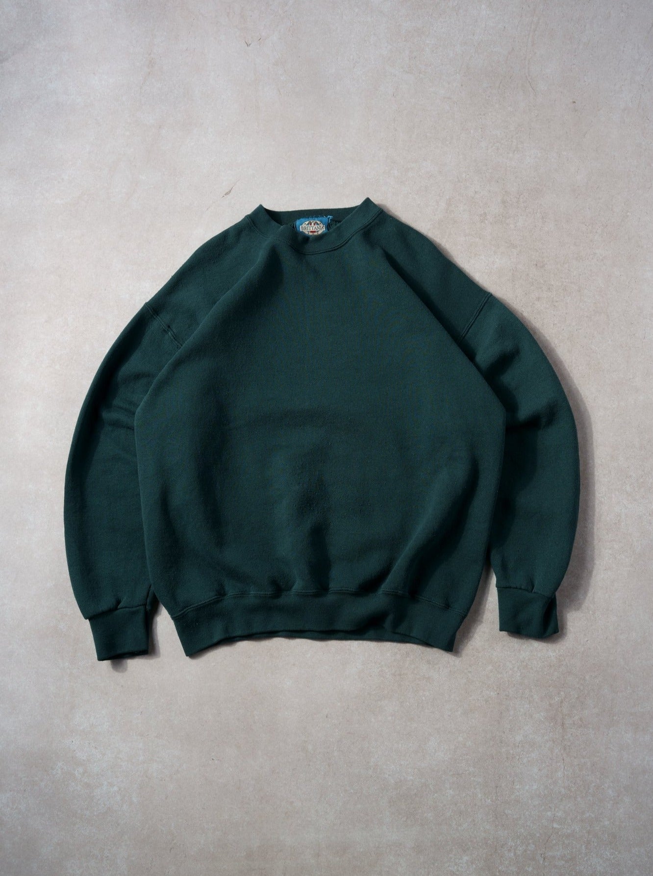 Vintage 90 Pine Green Brittania USA Blank Crewneck(M/L)