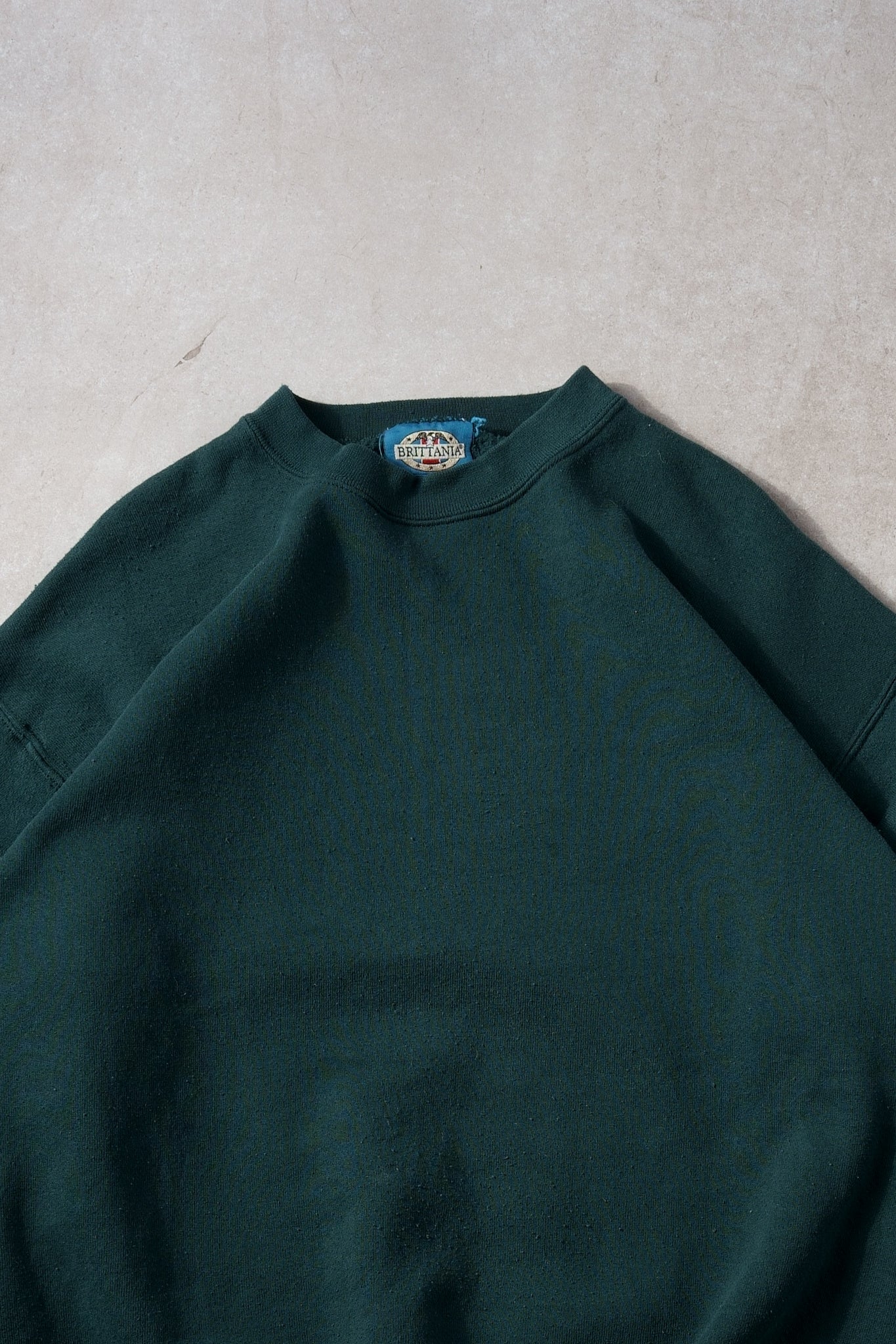 Vintage 90 Pine Green Brittania USA Blank Crewneck(M/L)