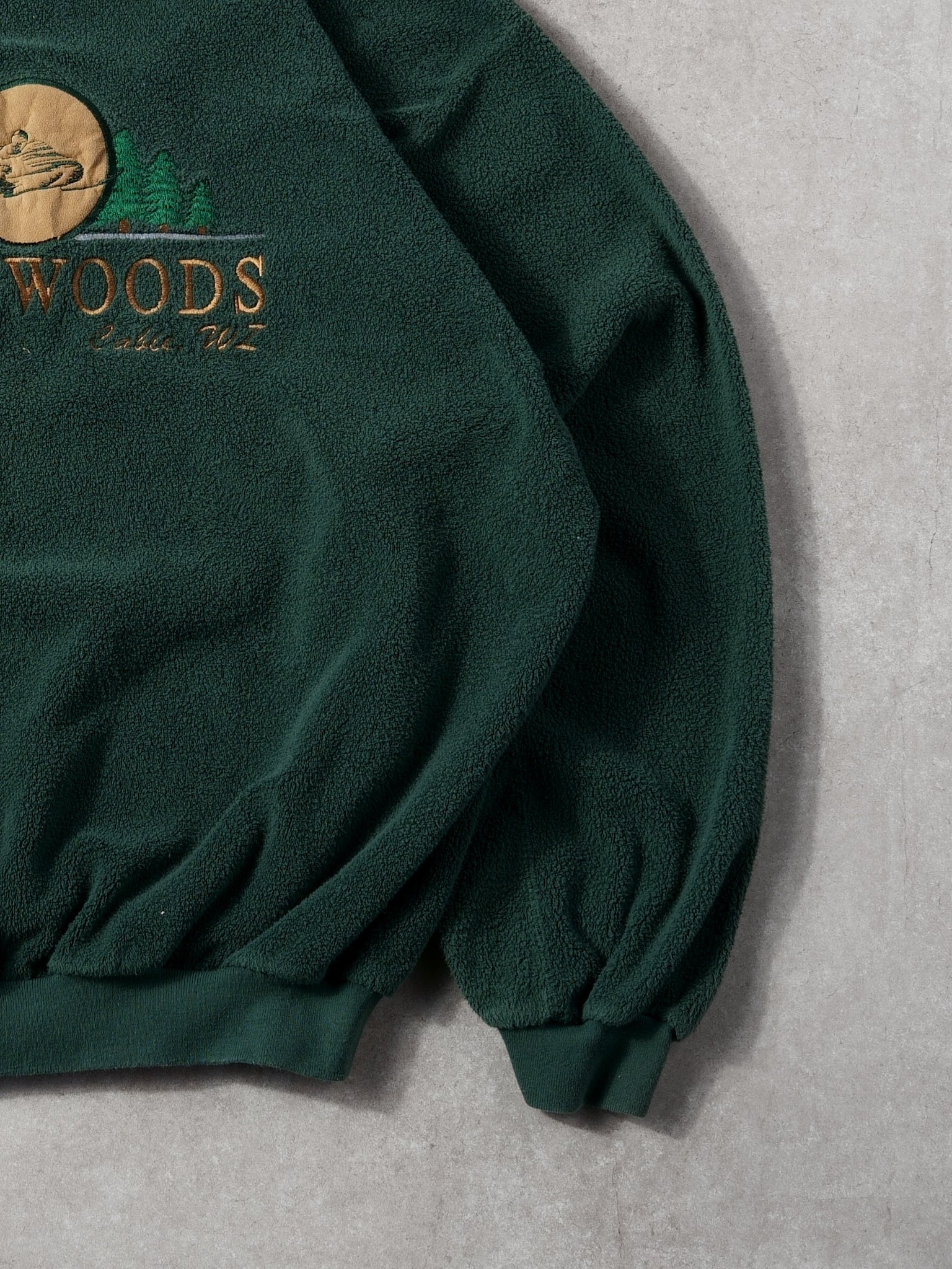 Vintage 90s Forest Green Lakewoods Crewneck (L)