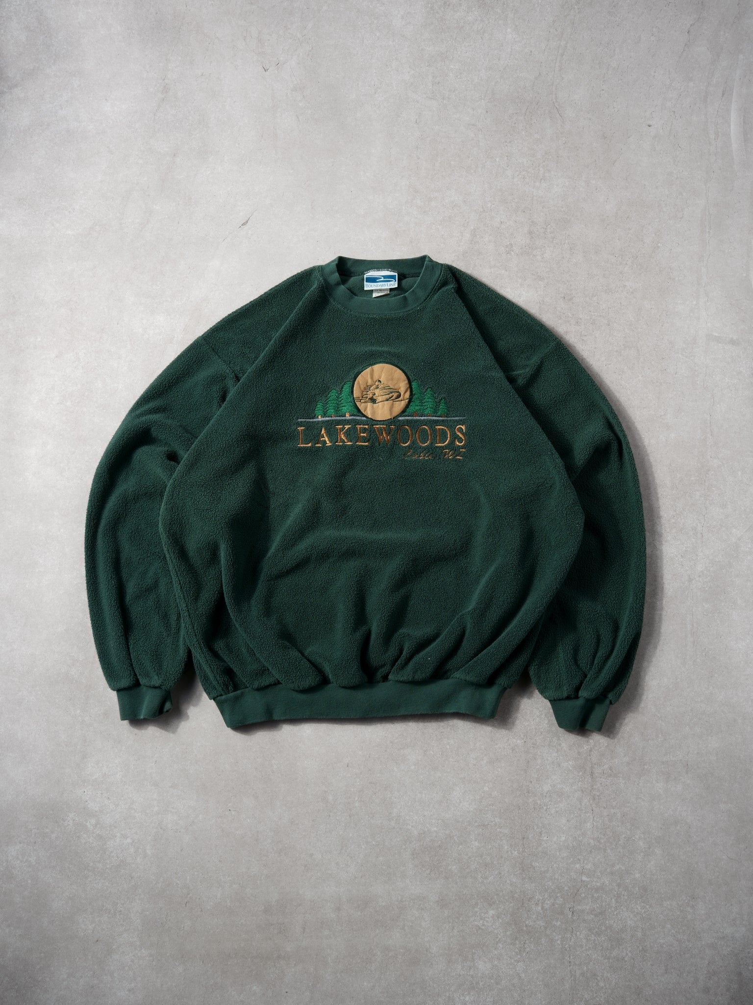 Vintage 90s Forest Green Lakewoods Crewneck (L)