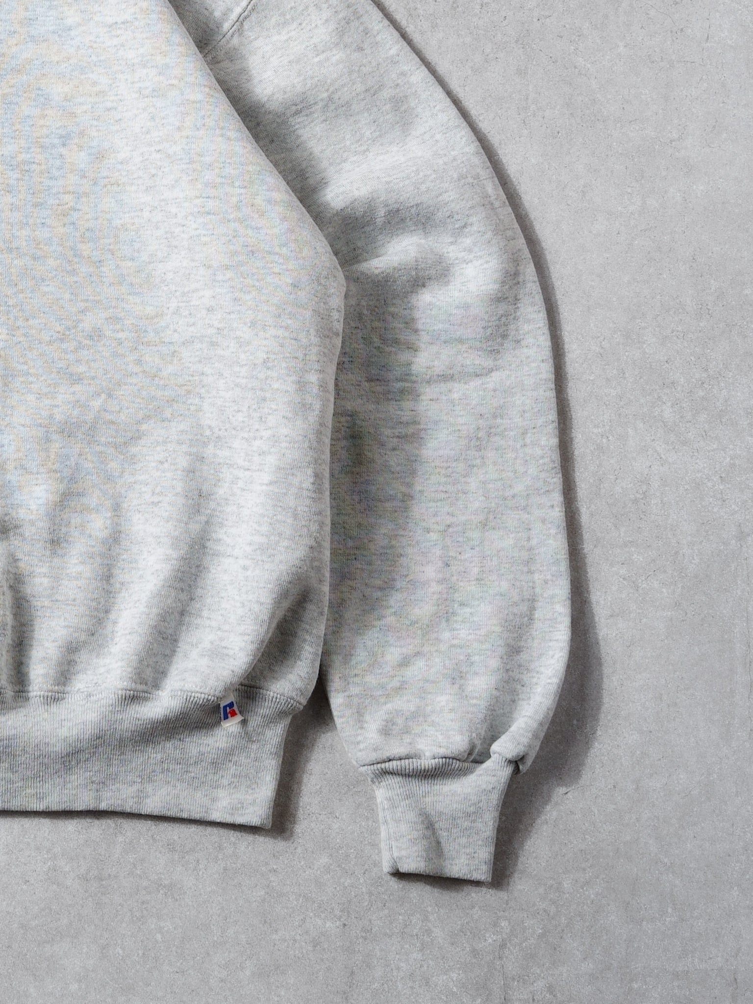 Vintage 90s Light Grey Blank Russell Athletics Crewneck