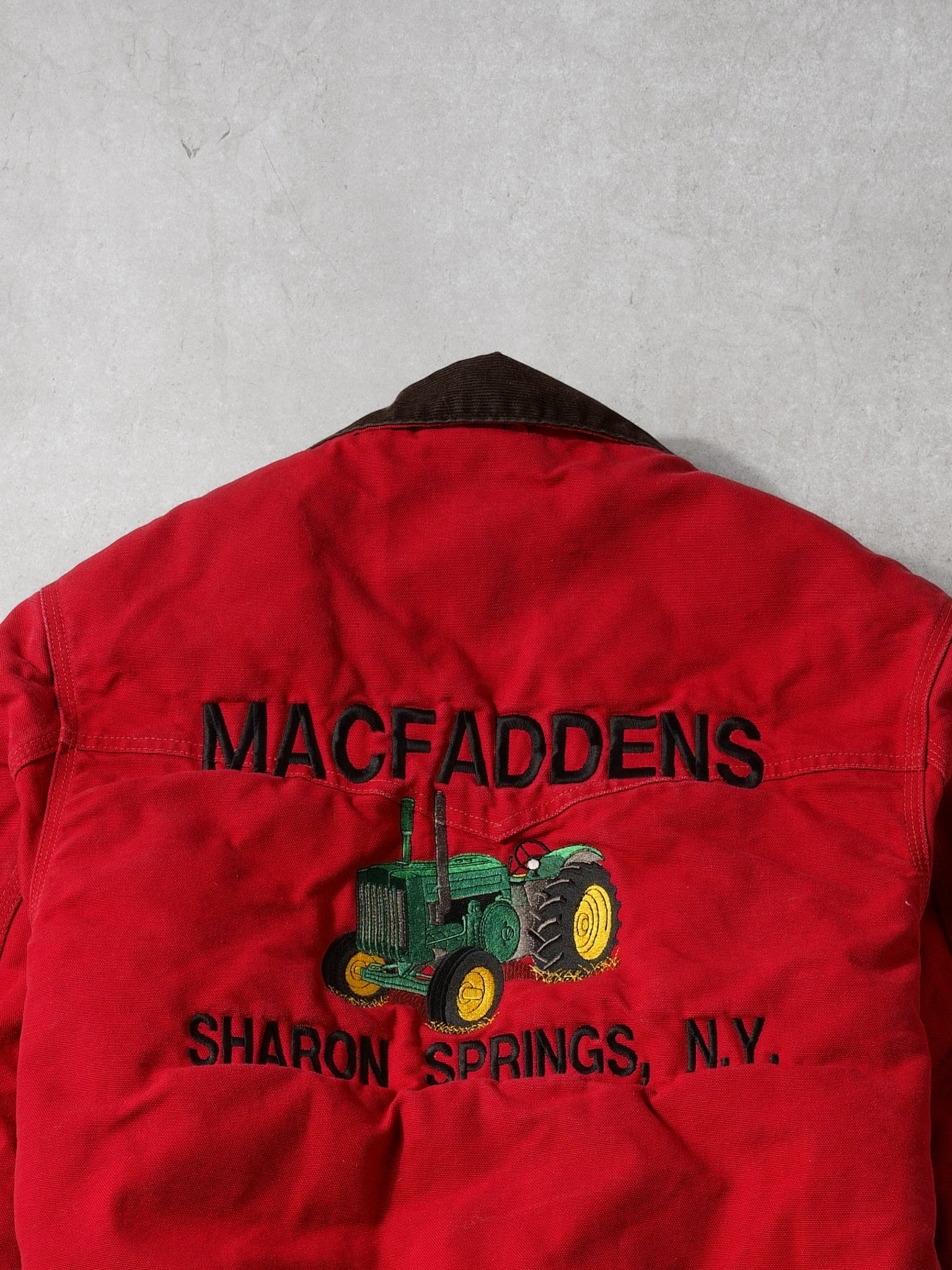 Vintage 90s Red Carhartt Lined Workwear Sante Fe Jacket (M)