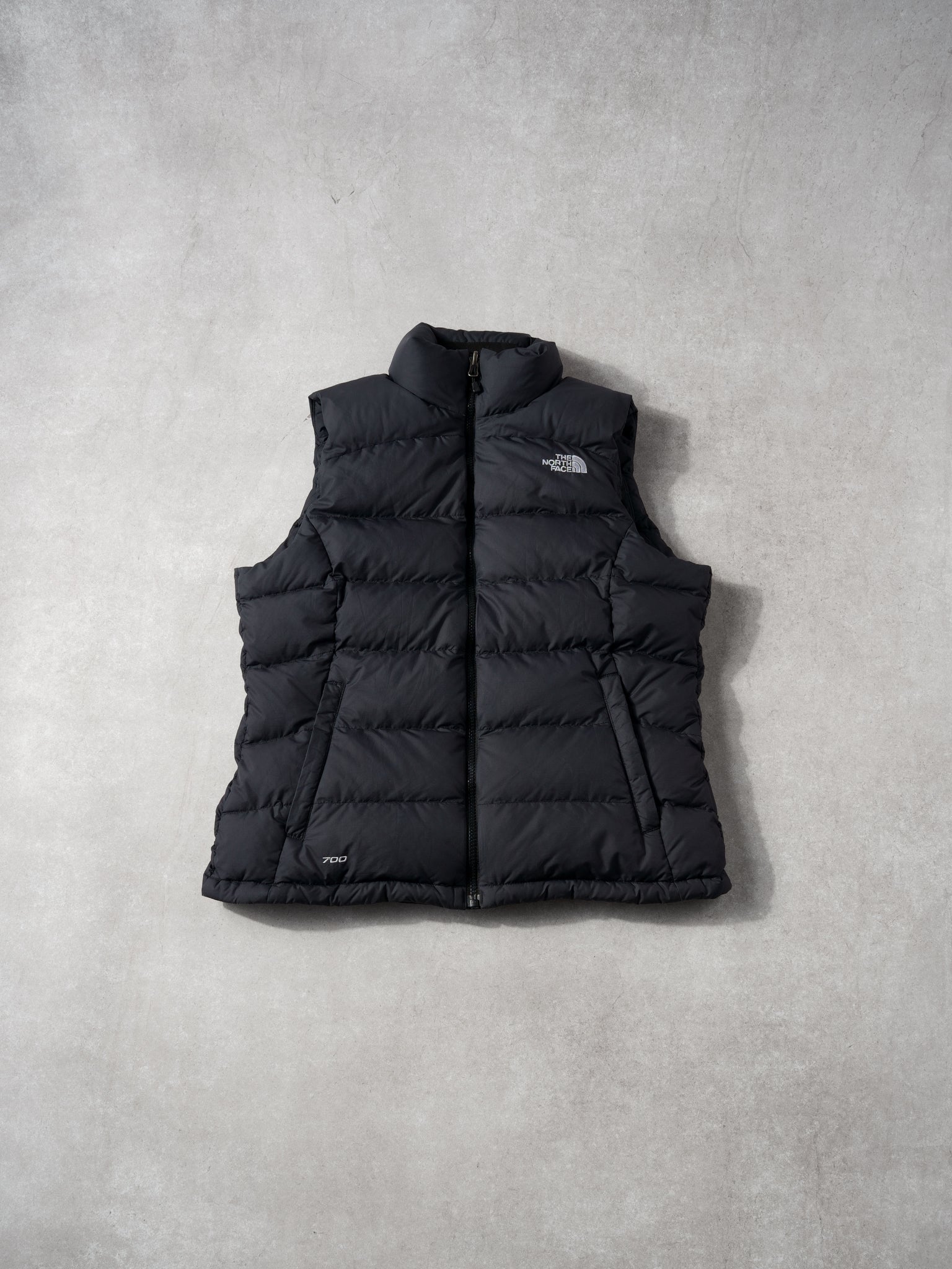 Vintage 90s Black Northface Puffer Vest 700 (S)