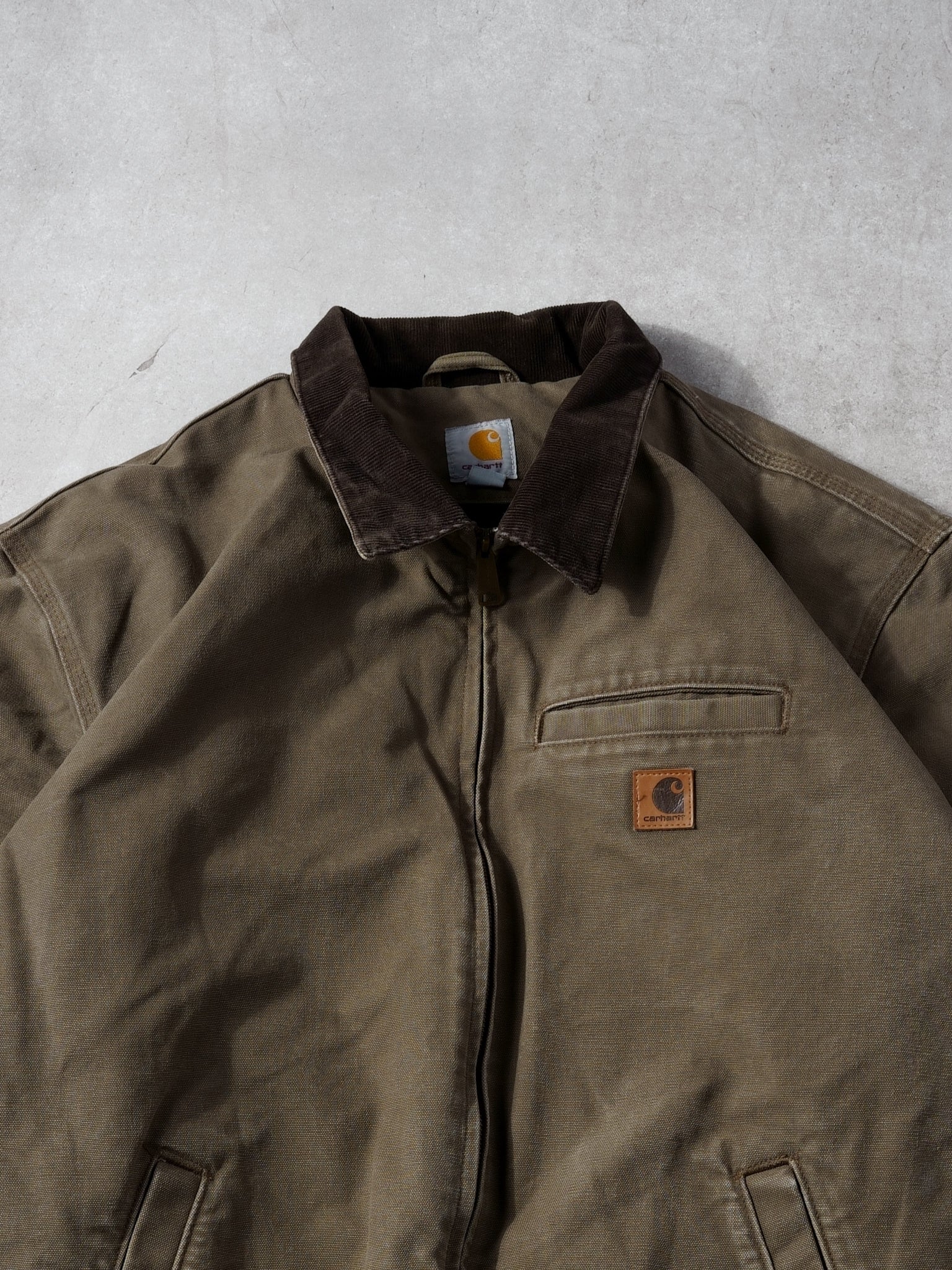 Vintage 90s Brown Carhartt Collared Workwear Jacket (XL/XXL)