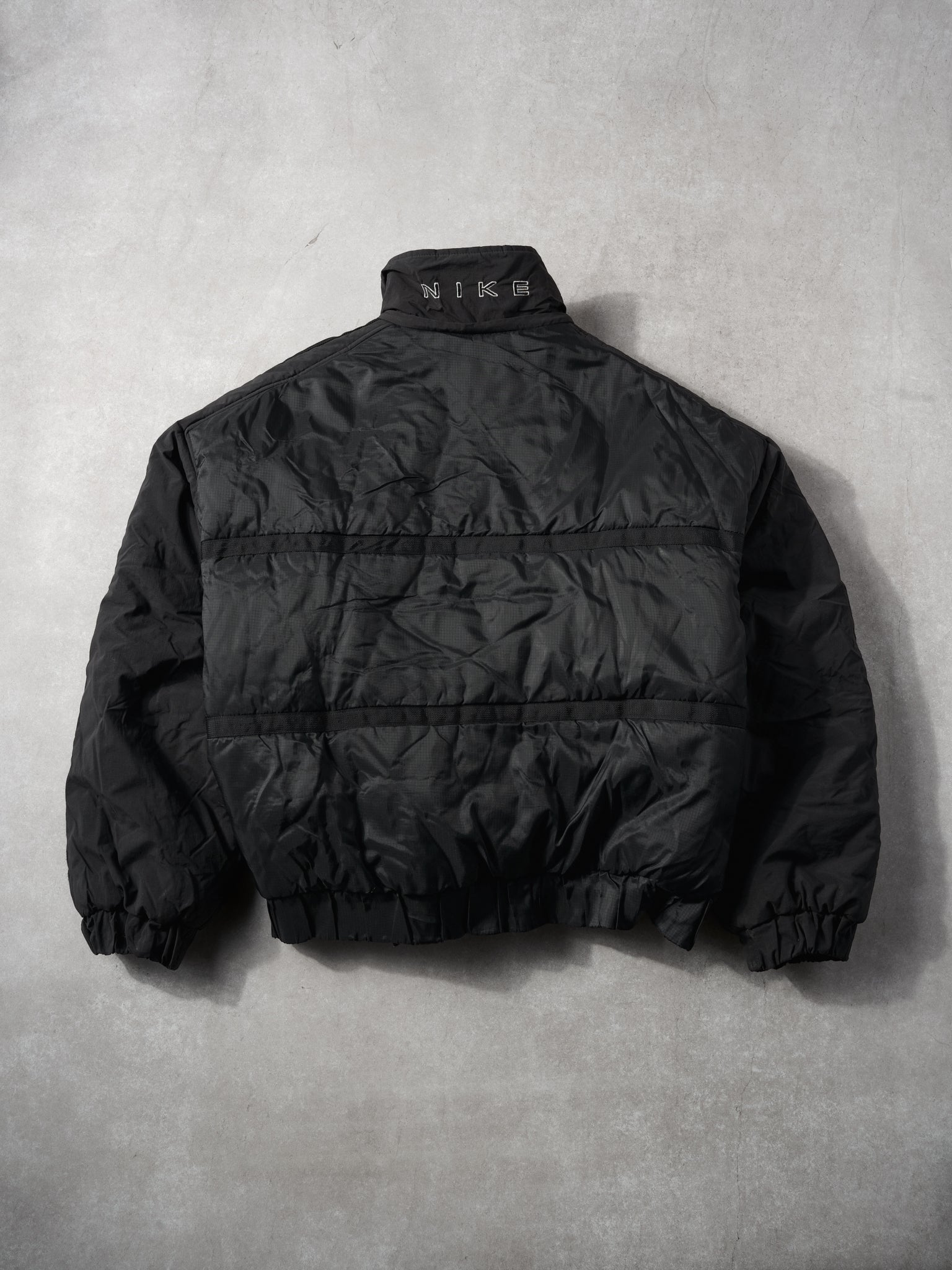Vintage 90s Black Nike Winter Puffer Jacket (XL/XXL)
