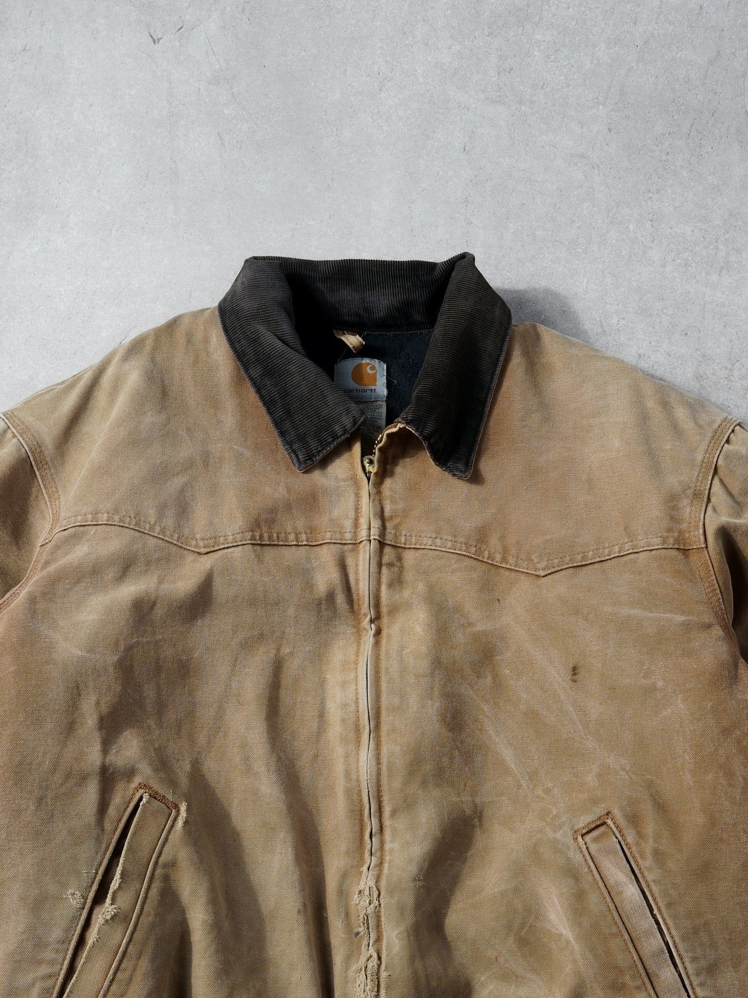 Vintage 90s Khaki Carhartt Sante Fe Workwear Jacket (XL)