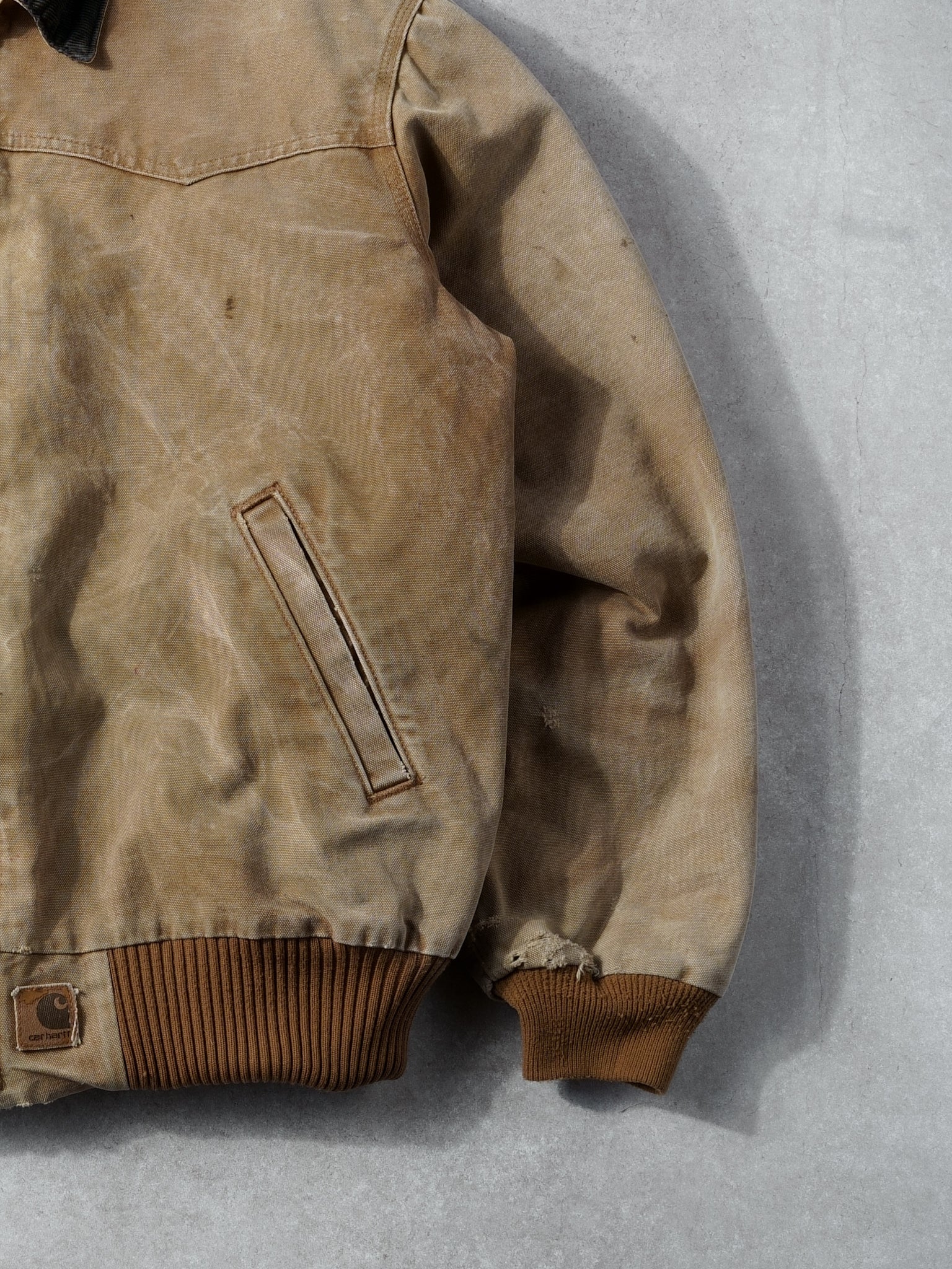 Vintage 90s Khaki Carhartt Sante Fe Workwear Jacket (XL)