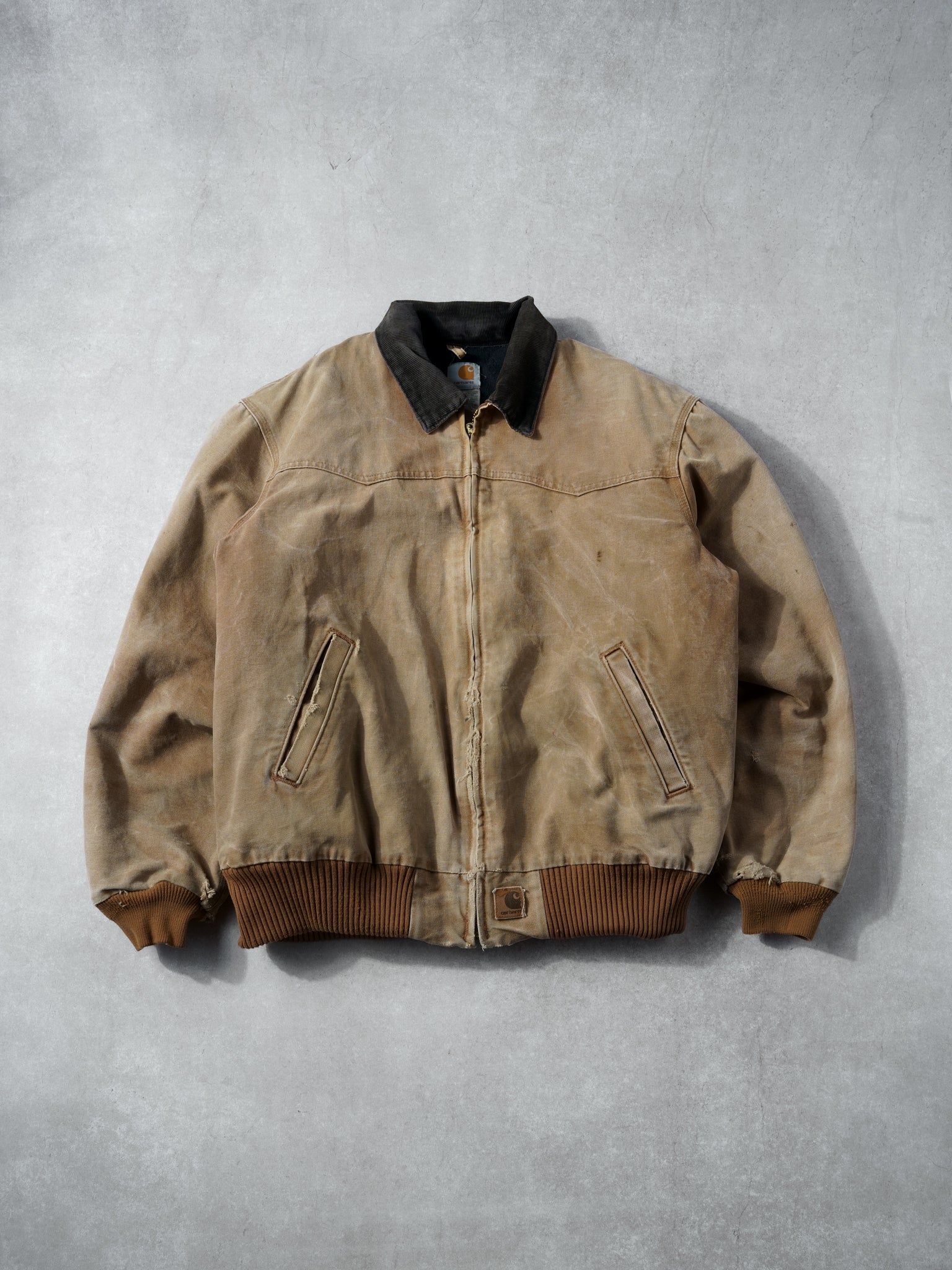 Vintage 90s Khaki Carhartt Sante Fe Workwear Jacket (XL)