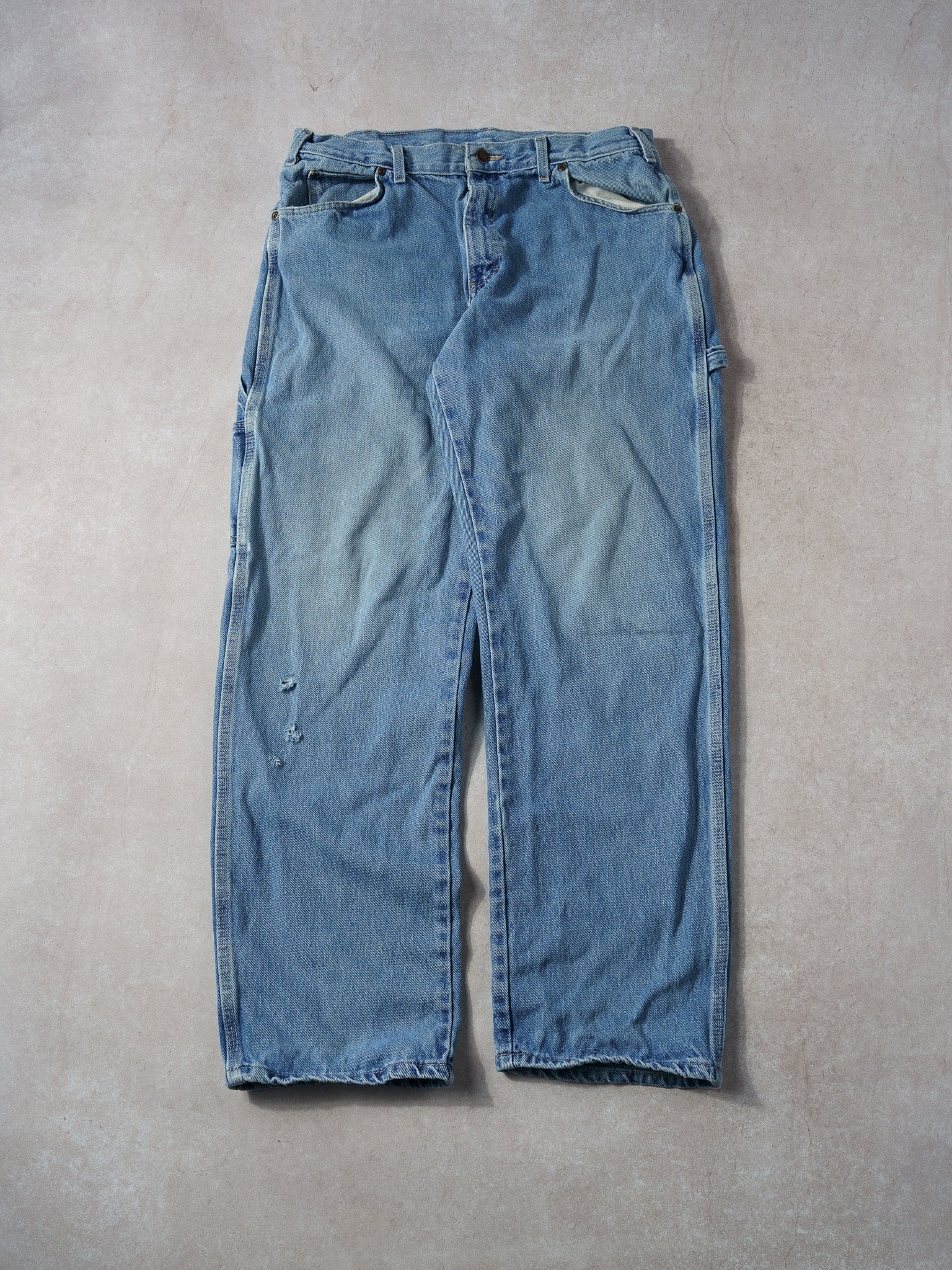 Vintage 90s Light Wash Blue Dickies Carpenter Pants (32x31)