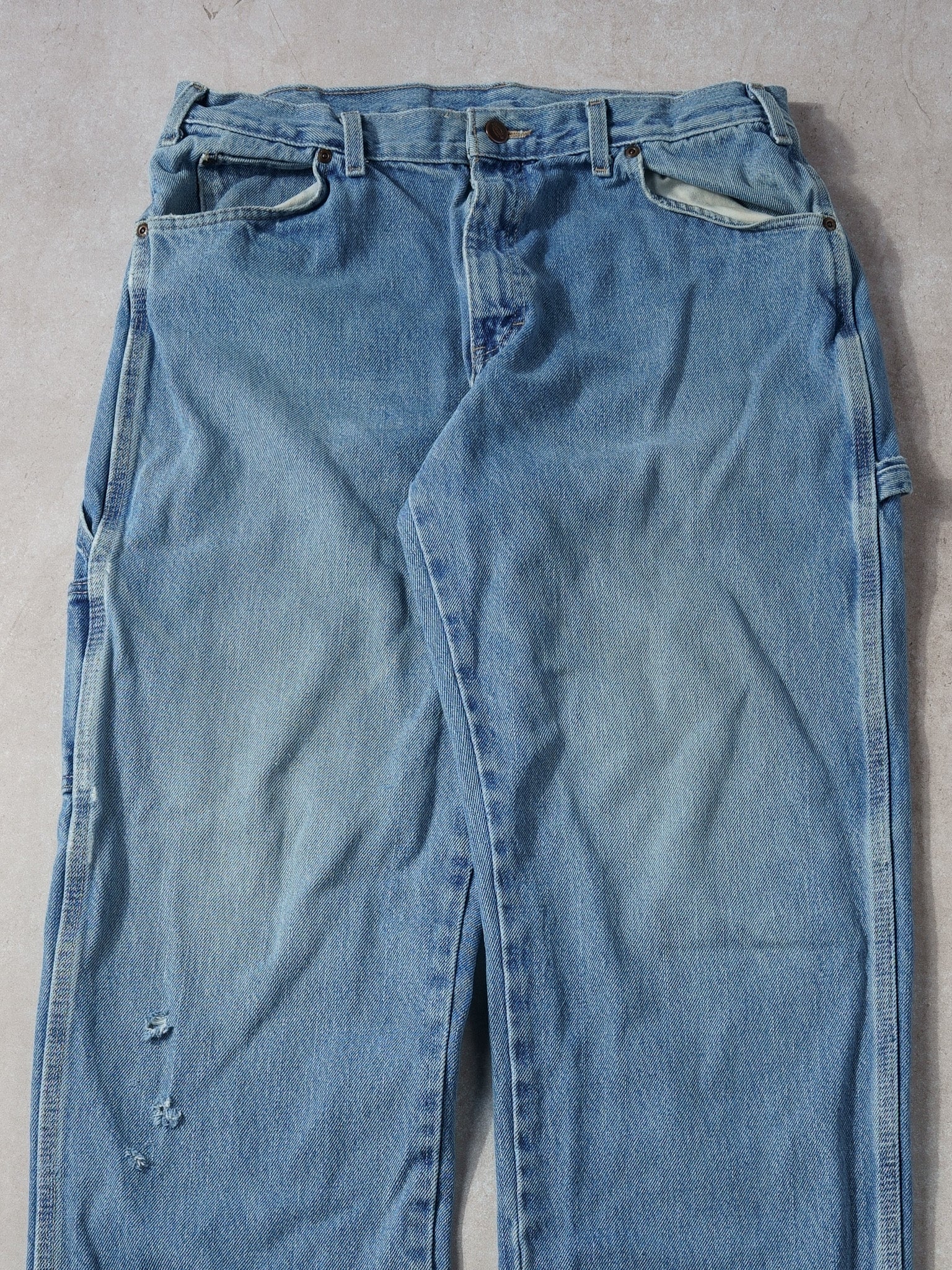 Vintage 90s Light Wash Blue Dickies Carpenter Pants (32x31)