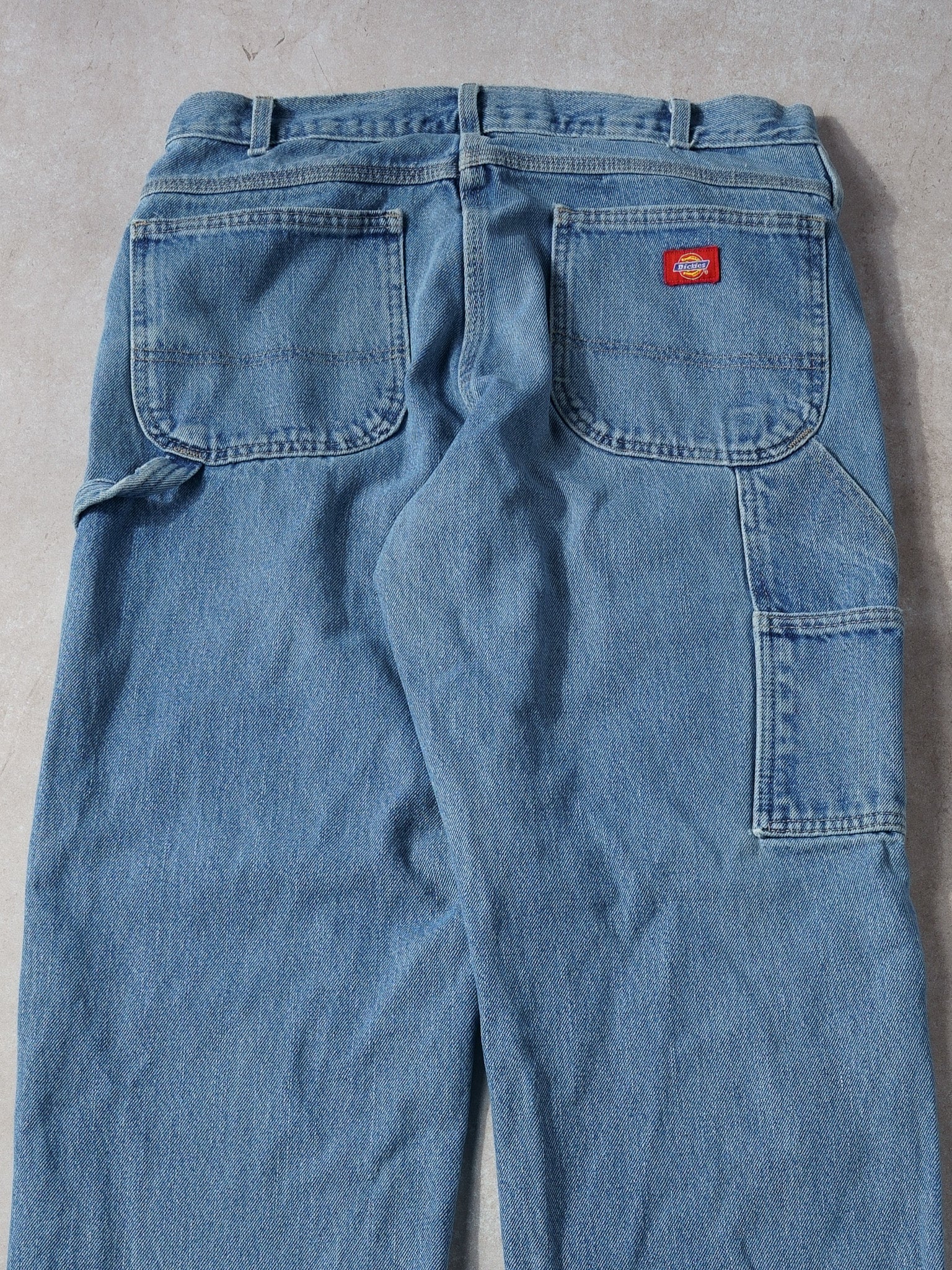 Vintage 90s Light Wash Blue Dickies Carpenter Pants (32x31)