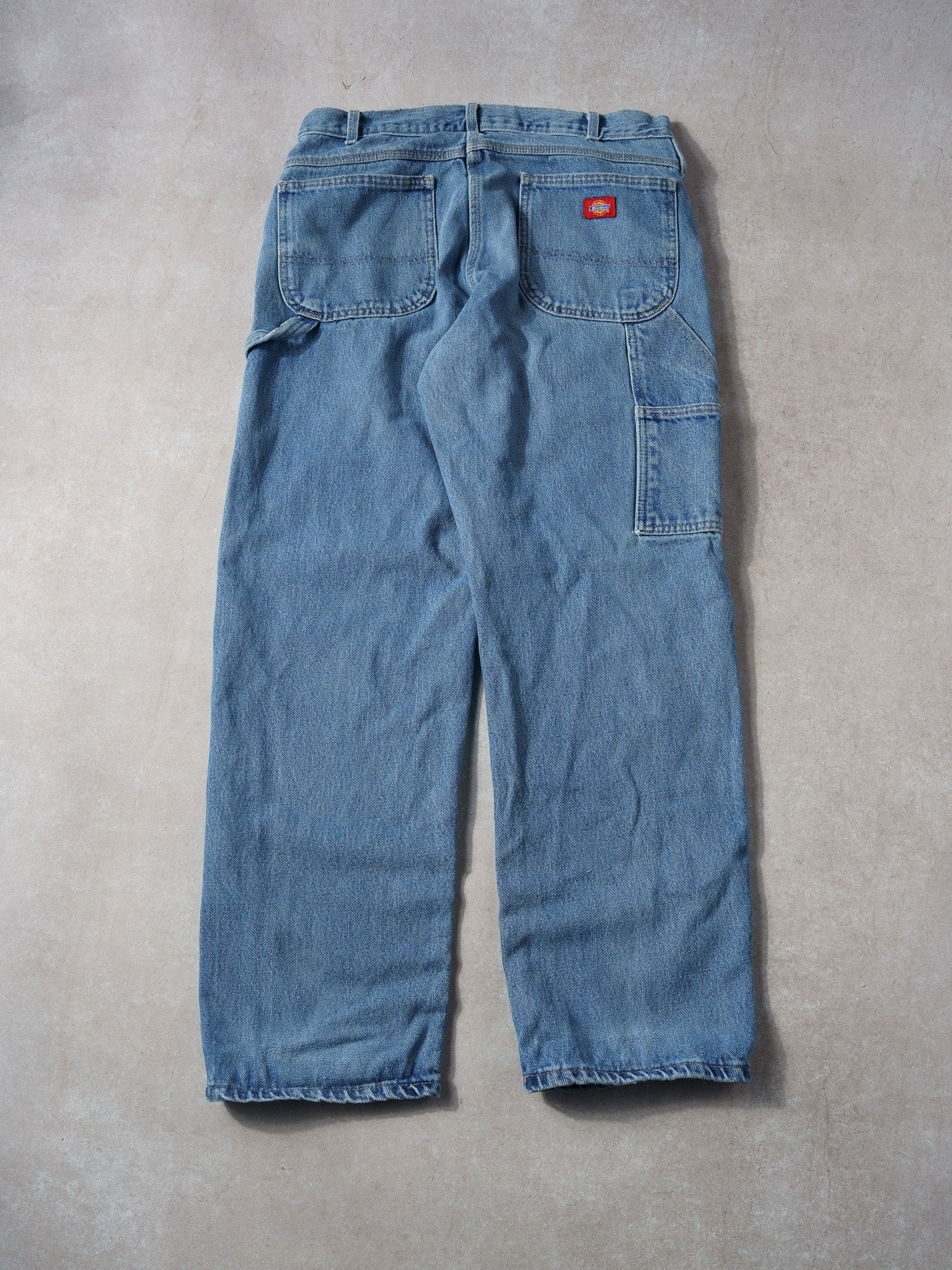 Vintage 90s Light Wash Blue Dickies Carpenter Pants (32x31)