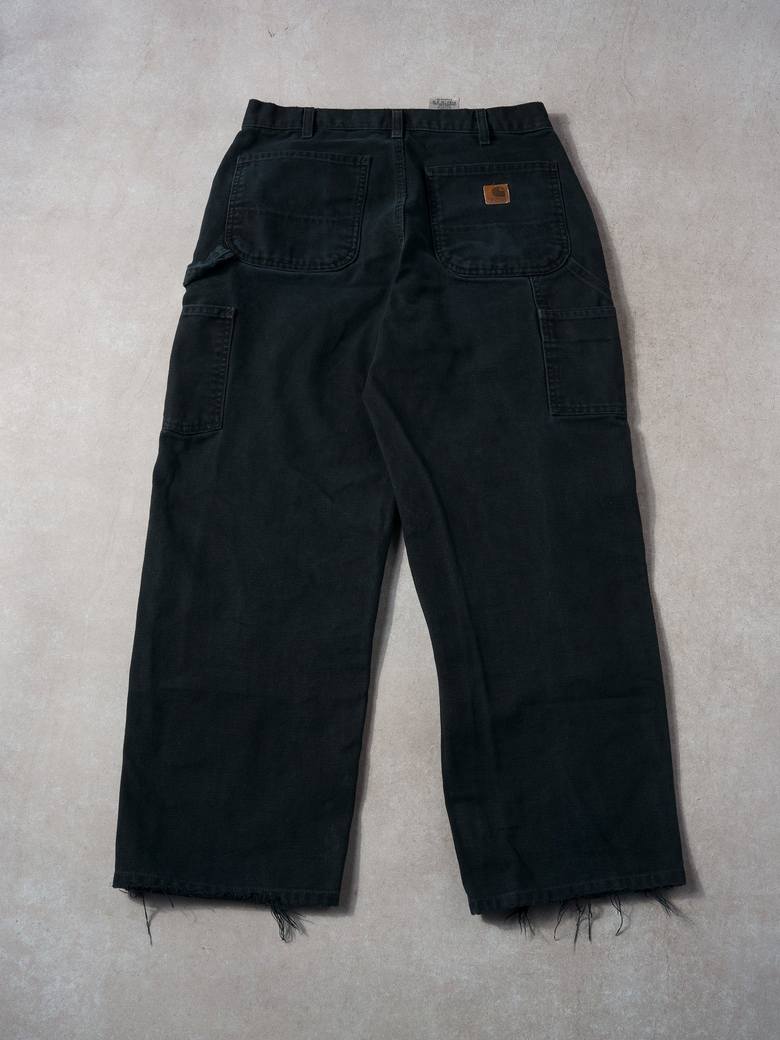 Vintage 90s Black Carhartt Dungeree Fit Carpenter Pants (32x28)