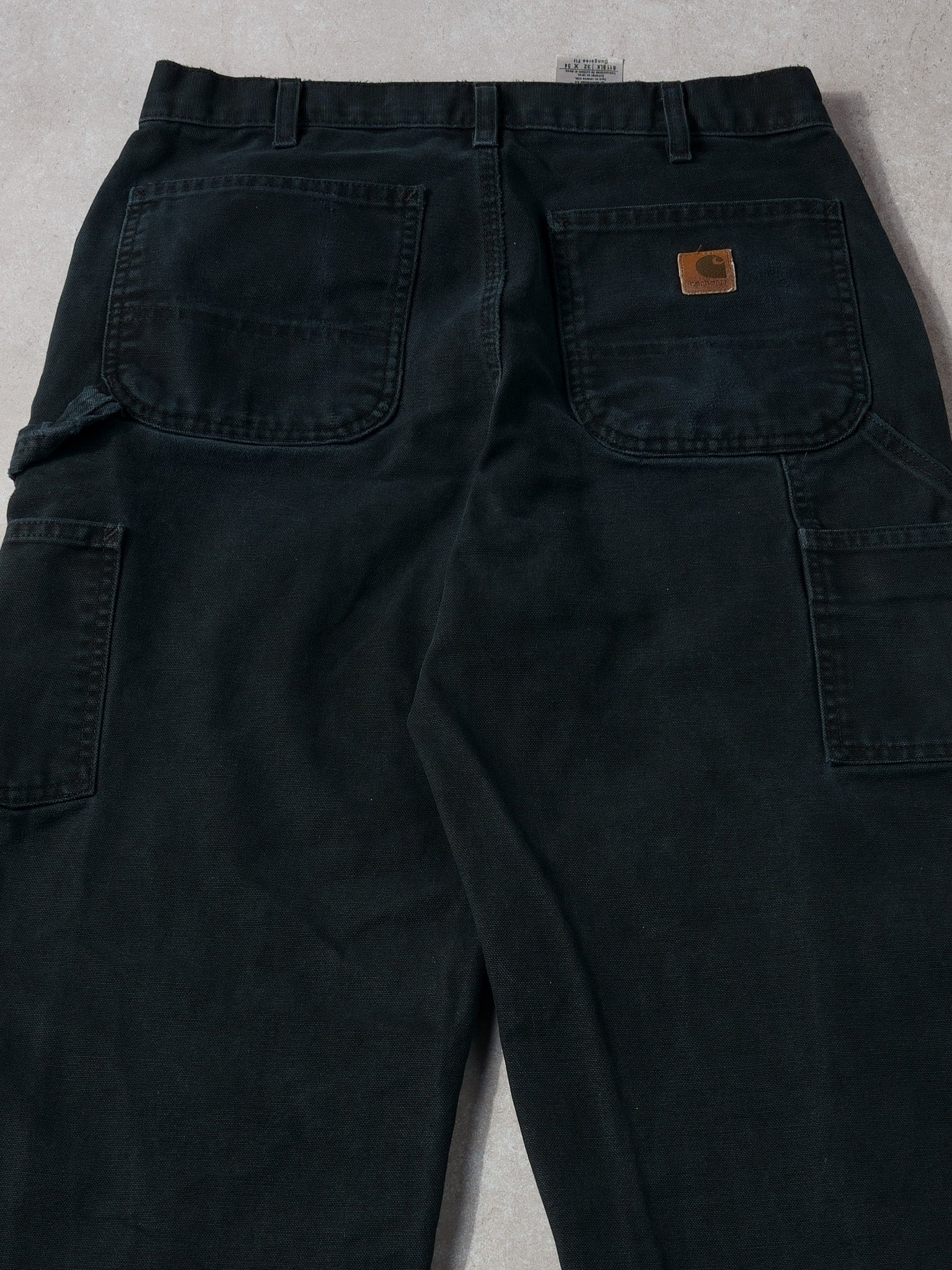 Vintage 90s Black Carhartt Dungeree Fit Carpenter Pants (32x28)