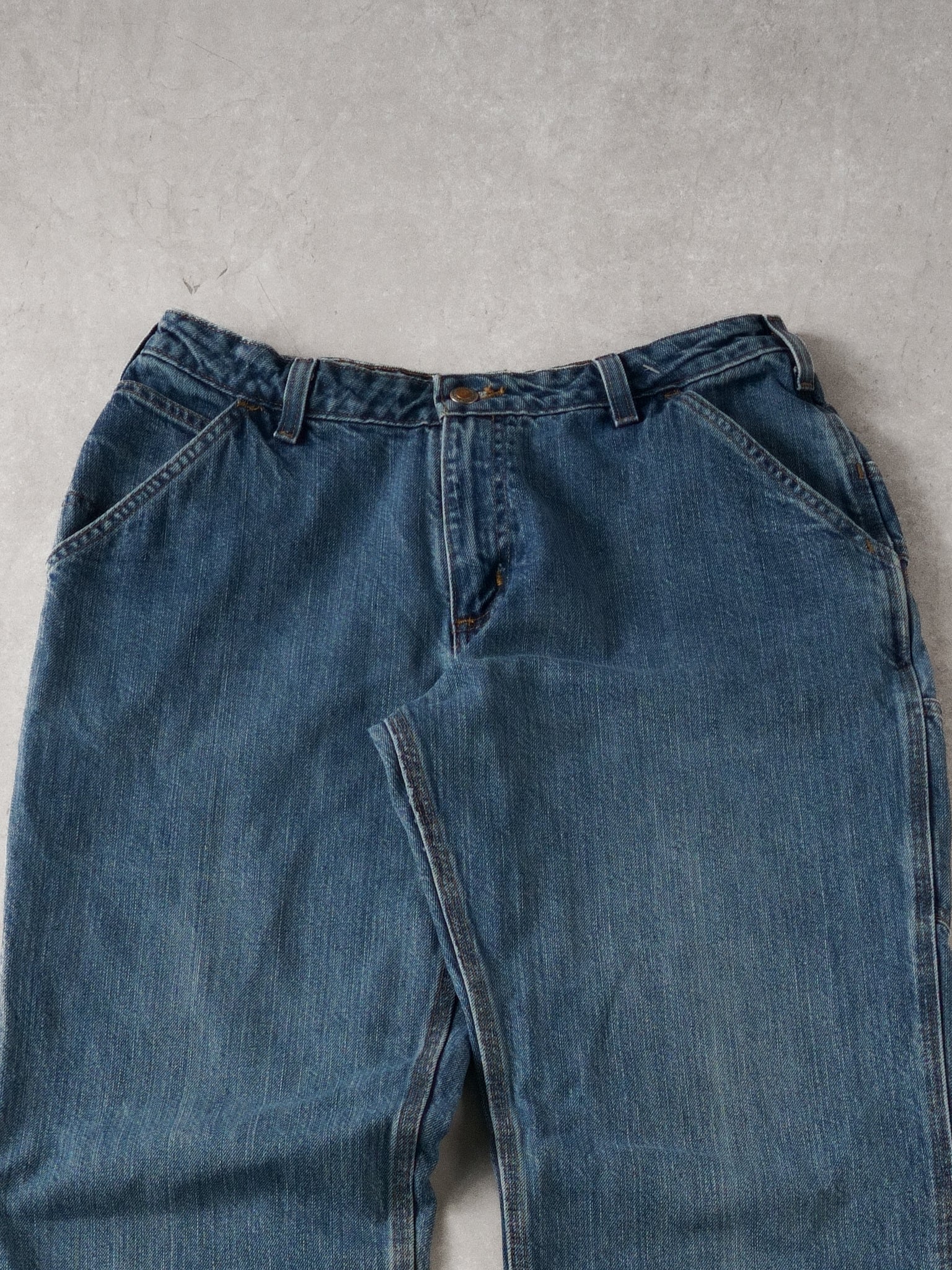 Vintage 90s Blue Carhartt Denim Carpenter Pants (30x32)