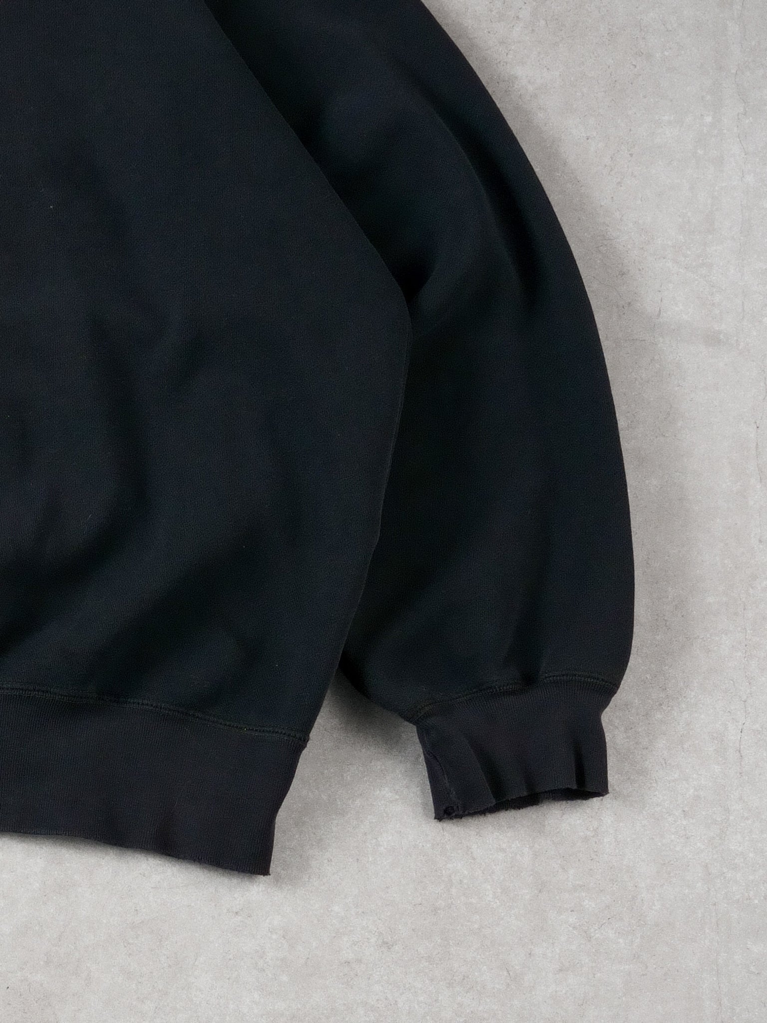 Vintage 90s Washed Black Polo Blank Crewneck (XL/XXL)
