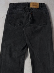 Vinrtage 70s Washed Stone Black Levi's 505 Denim Jeans (30x30)