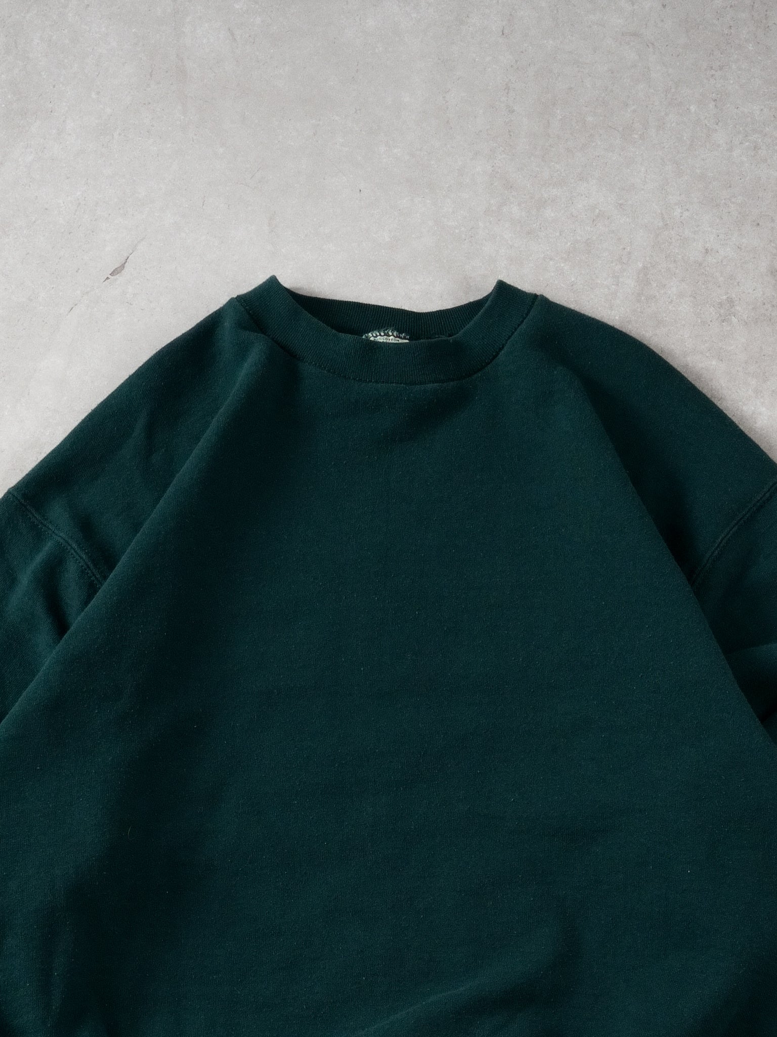 Vintage 90s Pine Green Pro Spirit Blank Crewneck (L)