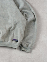 Vintage 90s Grey Patagonia Blank Crewneck (L)