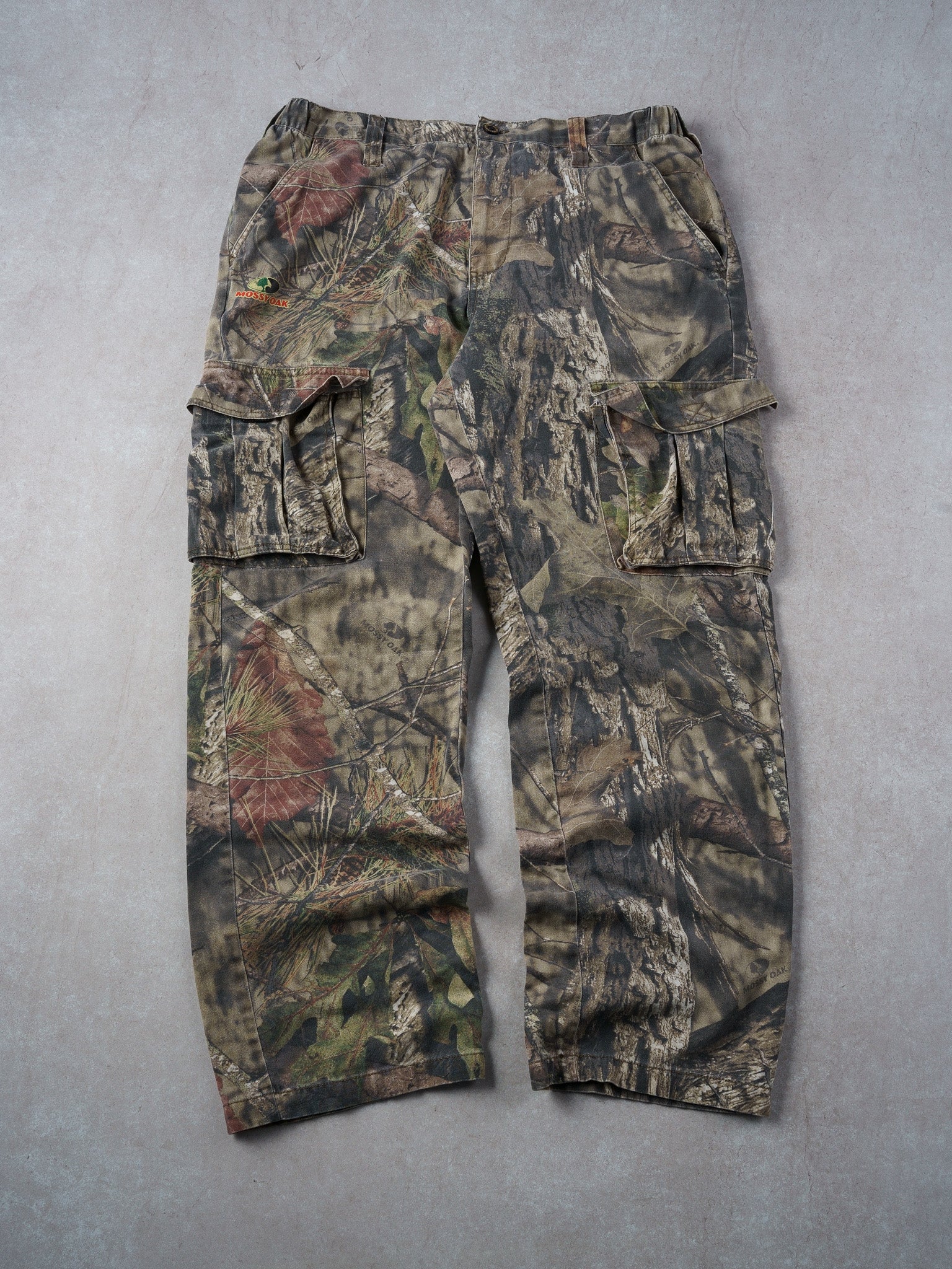 Vintage Y2k Green Realtree Camo Cargo Pants (34x31)