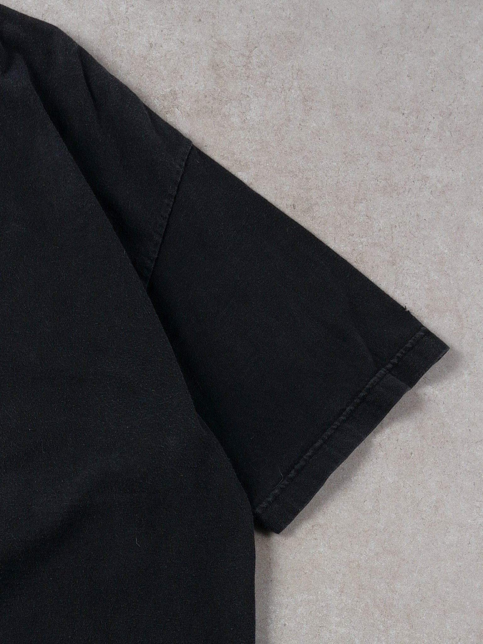 Vintage 90s Washed Black "Man Whore" Quote Tee (L)