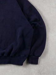 Vintage 90s Faded Blue Russell Athletics Blank Crewneck (L)