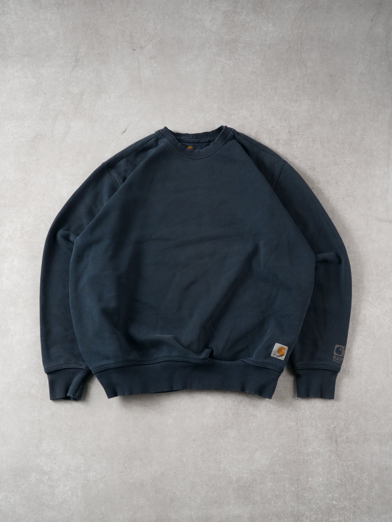 Vintage Faded Blue Carhartt Blank Crewneck (XL)