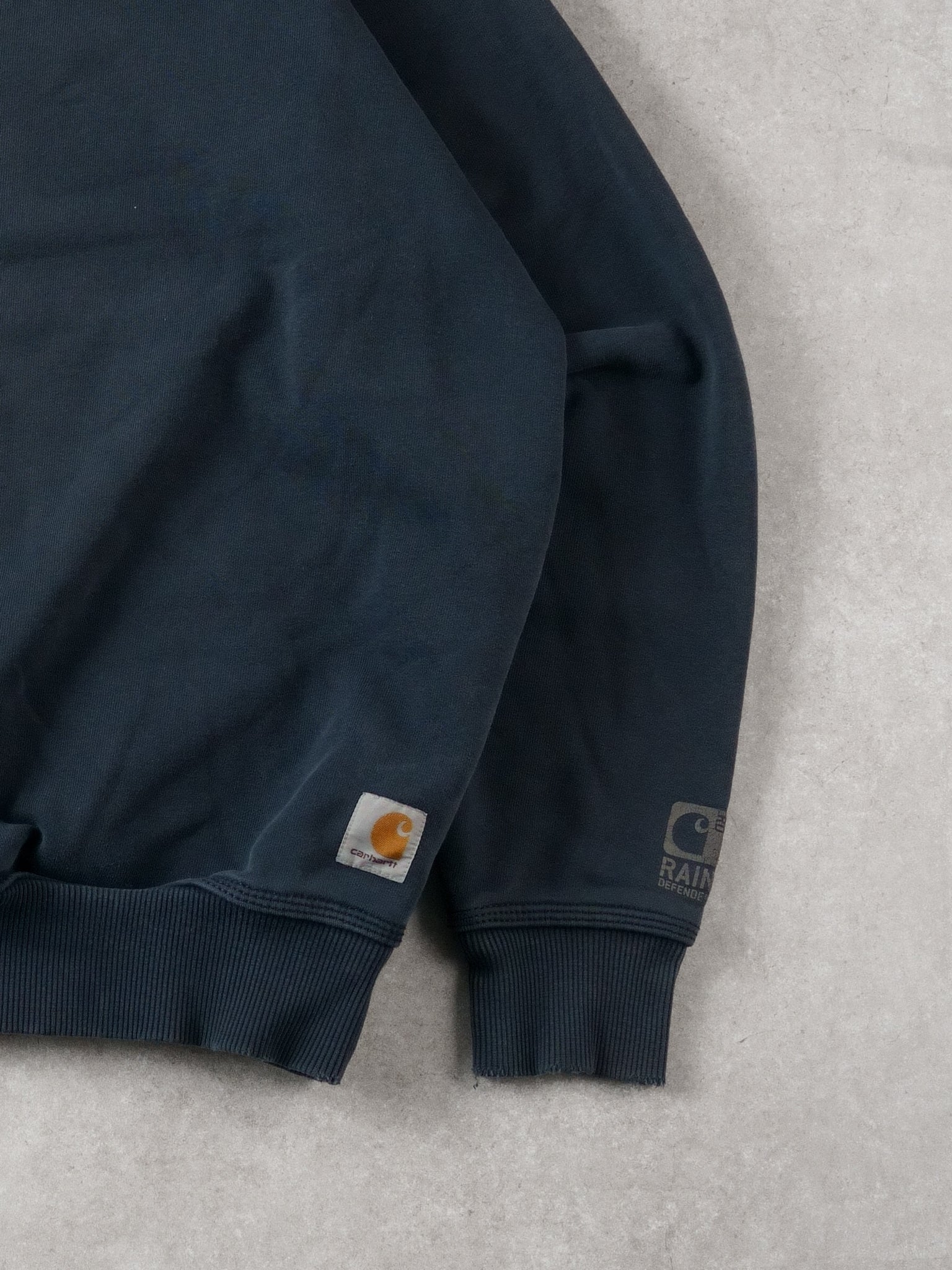 Vintage Faded Blue Carhartt Blank Crewneck (XL)