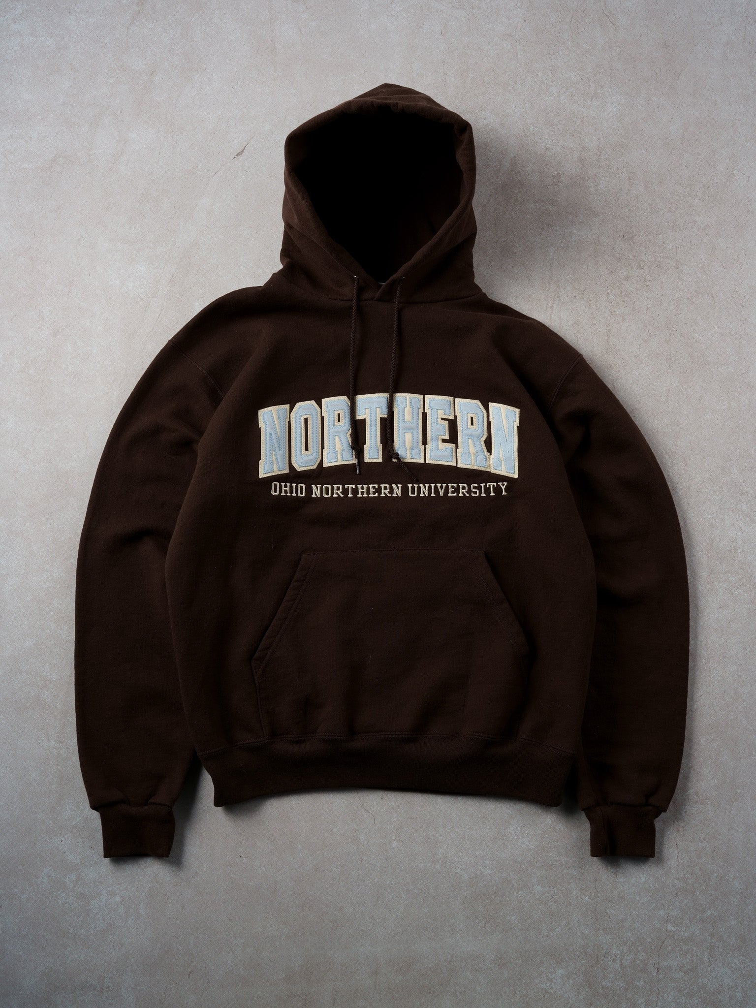 Vintage Y2k Brown Ohio Northern University x Champion Hoodie (M)