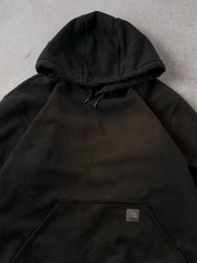 Vintage Y2k Washed Black Carhartt Blank Hoodie (L)