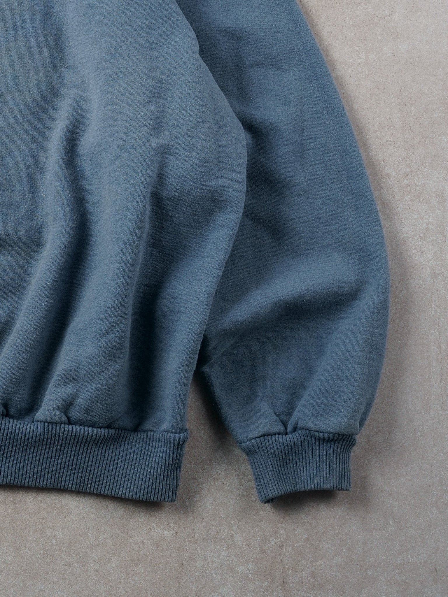 Vintage 90s Faded Baby Blue Non Fiction Blank Crewneck (L)