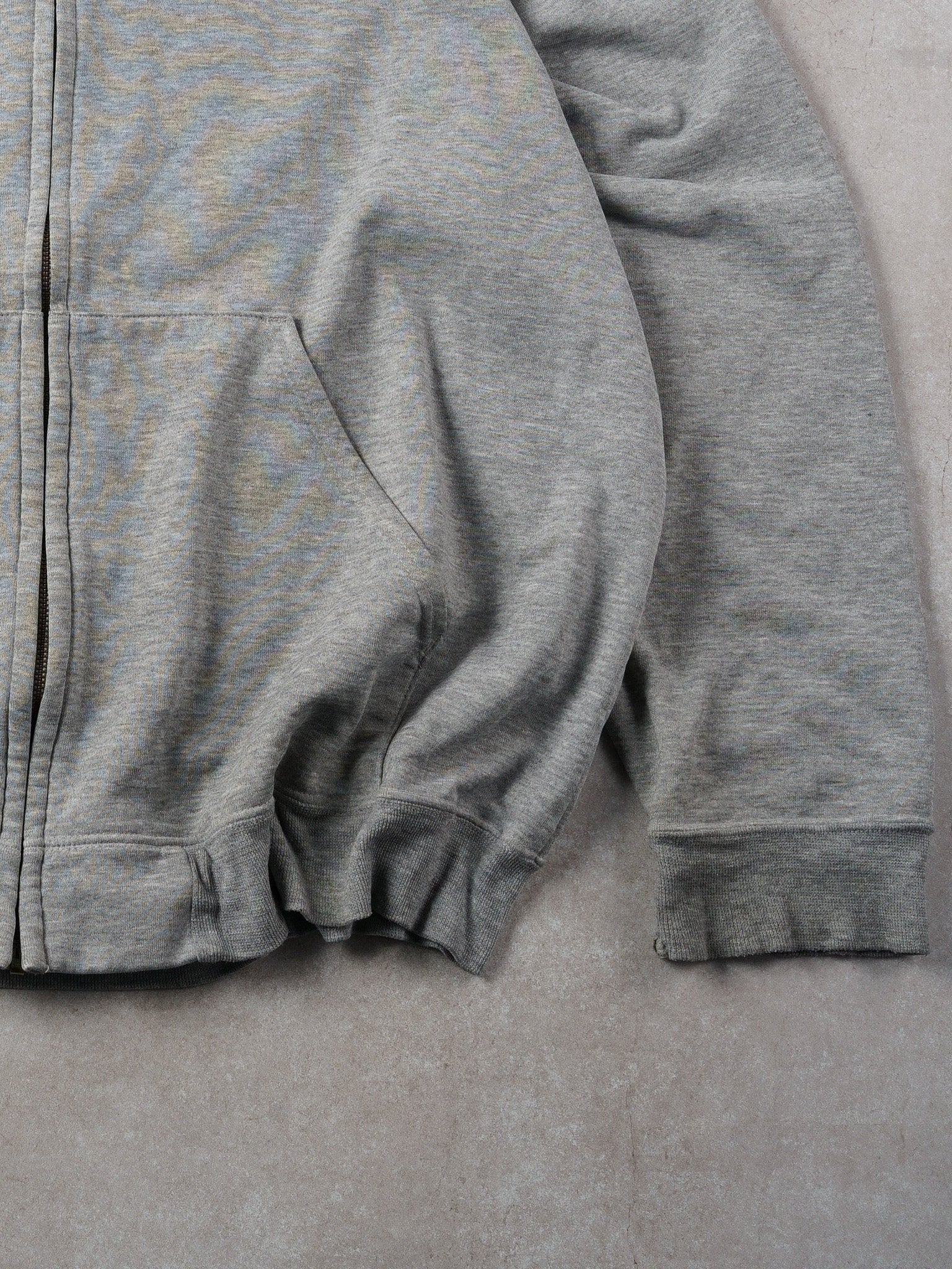 Vintage 90s Grey Carhartt Blank Hooded Zip Up (XXL)