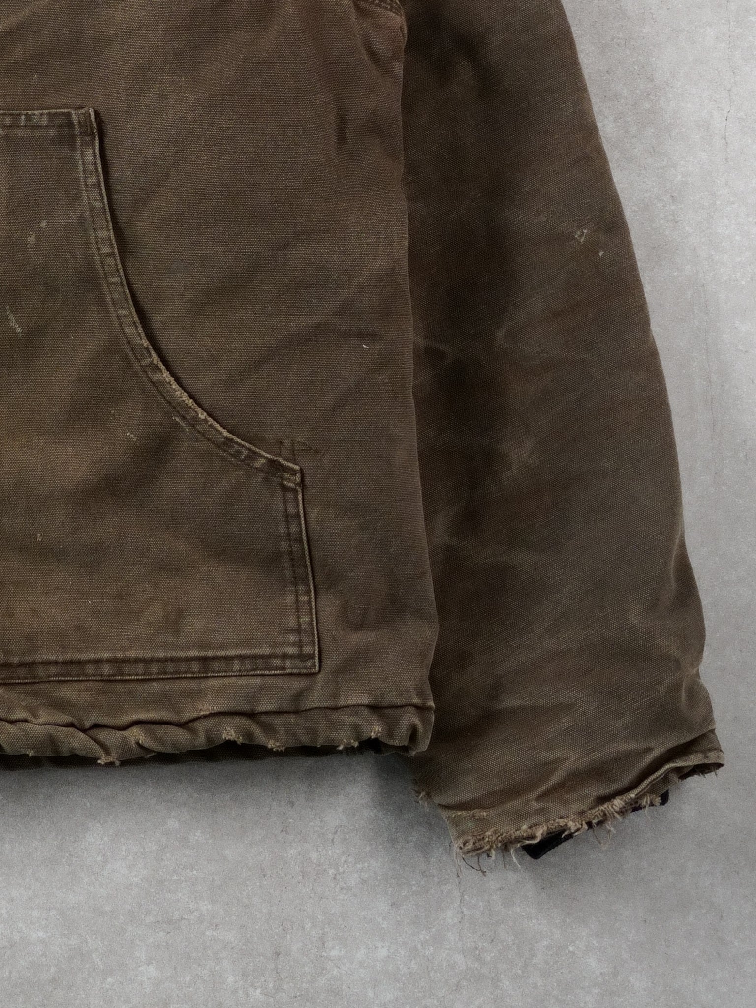 Vintage 90s Brown Carhartt Workwear Collared Jacket (L)