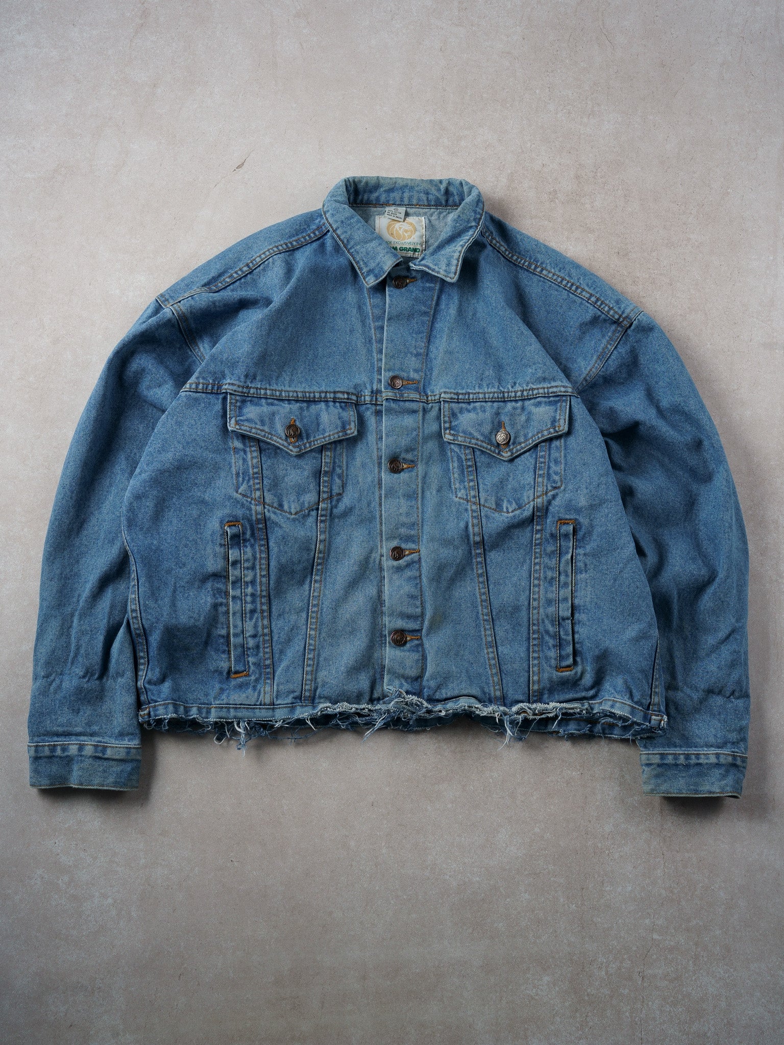 Vintage Y2k Blue MGM Vegas Denim Jacket (L)