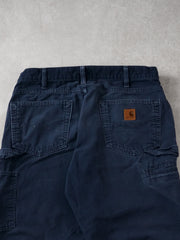 Vintage 90s Navy Blue Carhartt Loose Fit Carpenter Pants (32x30)