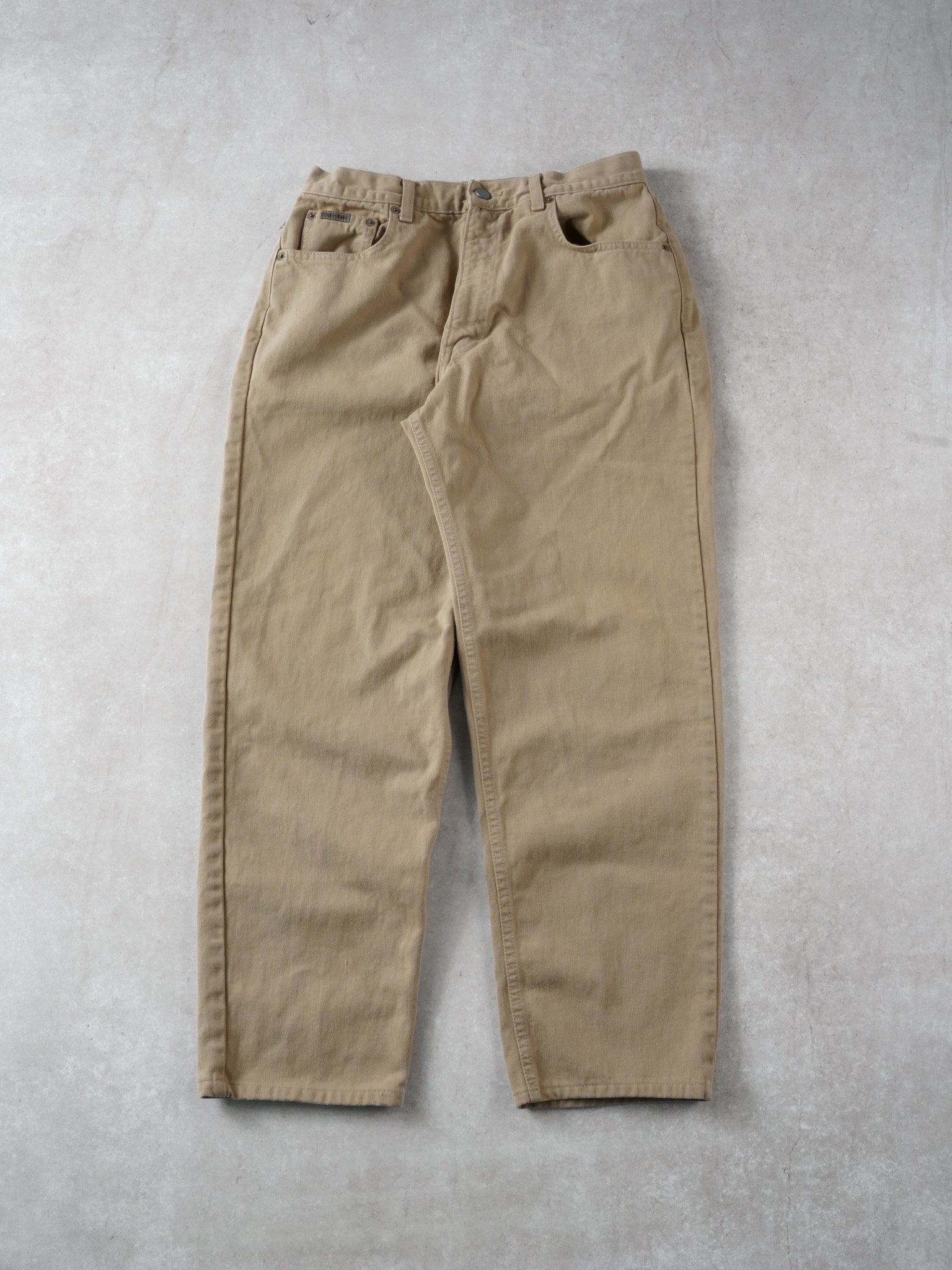 Vintage 90s Beige Calvin Klein Pants (32X30)