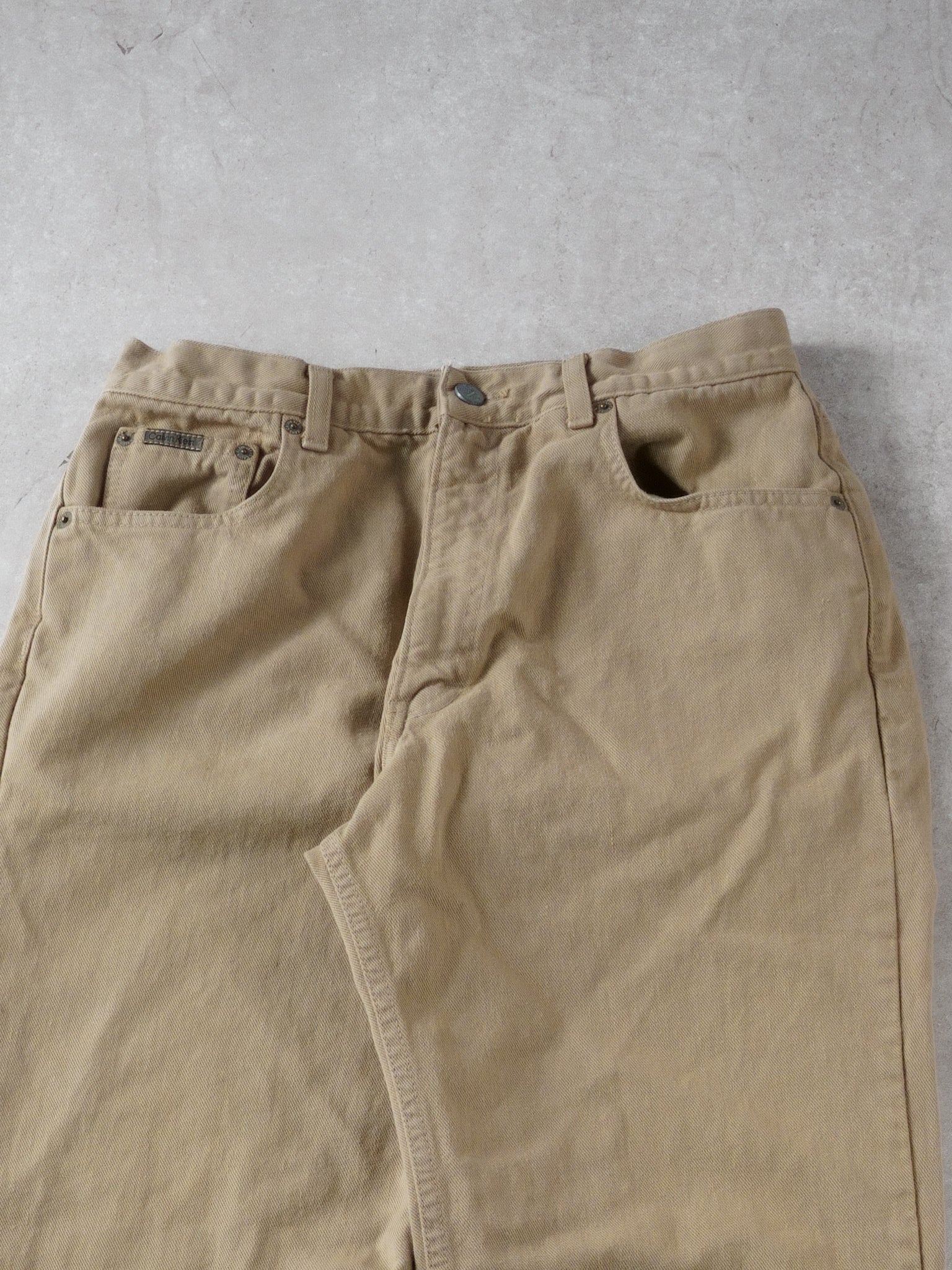 Vintage 90s Beige Calvin Klein Pants (32X30)