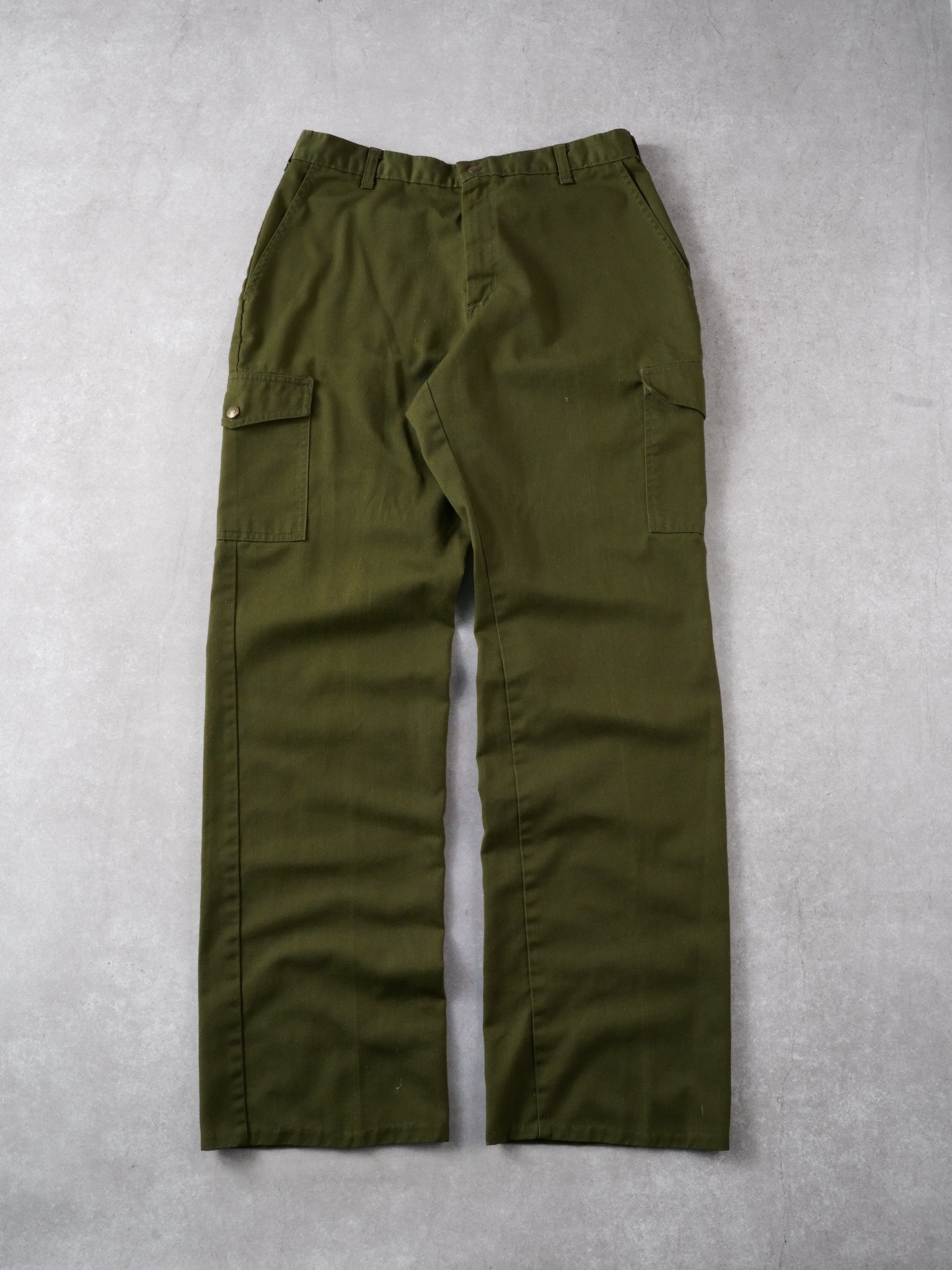 Vintage 90s Army Green Boys Scouts of American Cargo Pants (32x34)