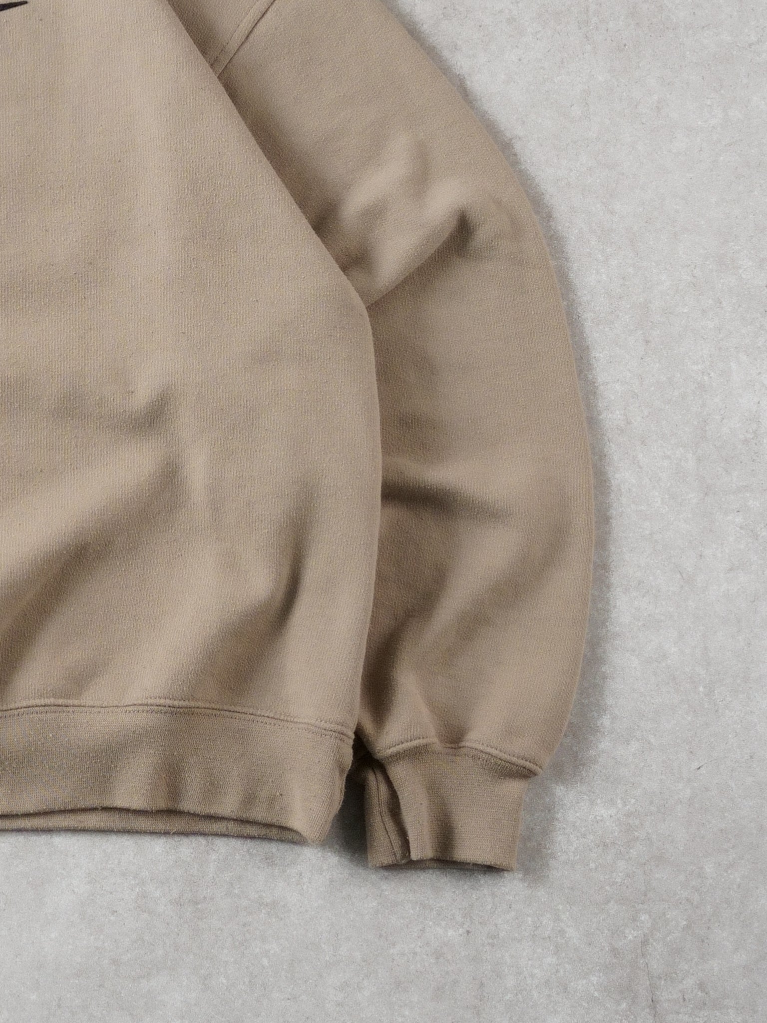 Vintage 90s Beige Reebok Emblem Crewneck (M)