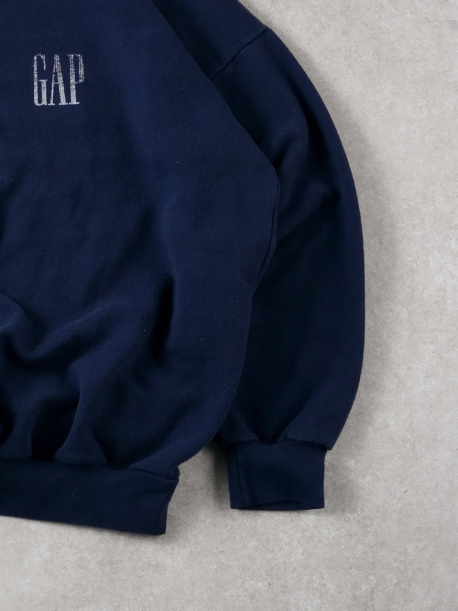 Vintage 90s Navy Blue Gap Emblem Crewneck (XL)