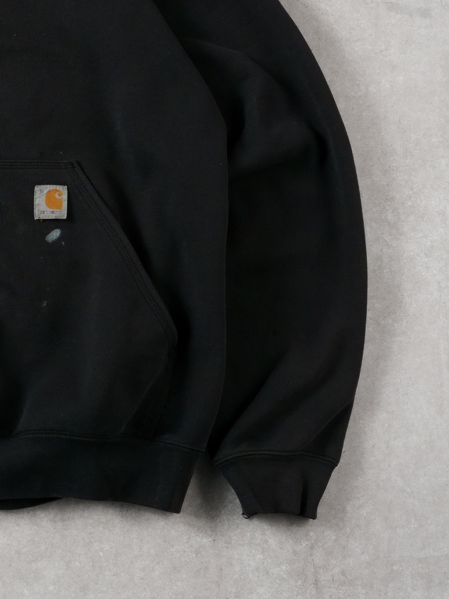 Vintage 90s Dark Grey Carhartt Blank Hoodie (XL)