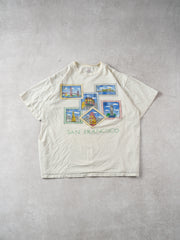 Vintage 90s White San Franciso Graphic Tee (L)